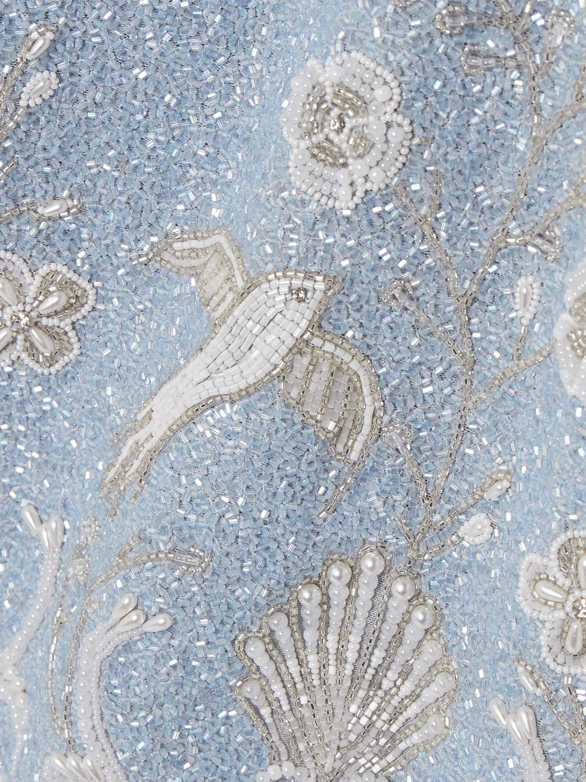 Bluebell bead-embellished stretch-tulle mini dress view