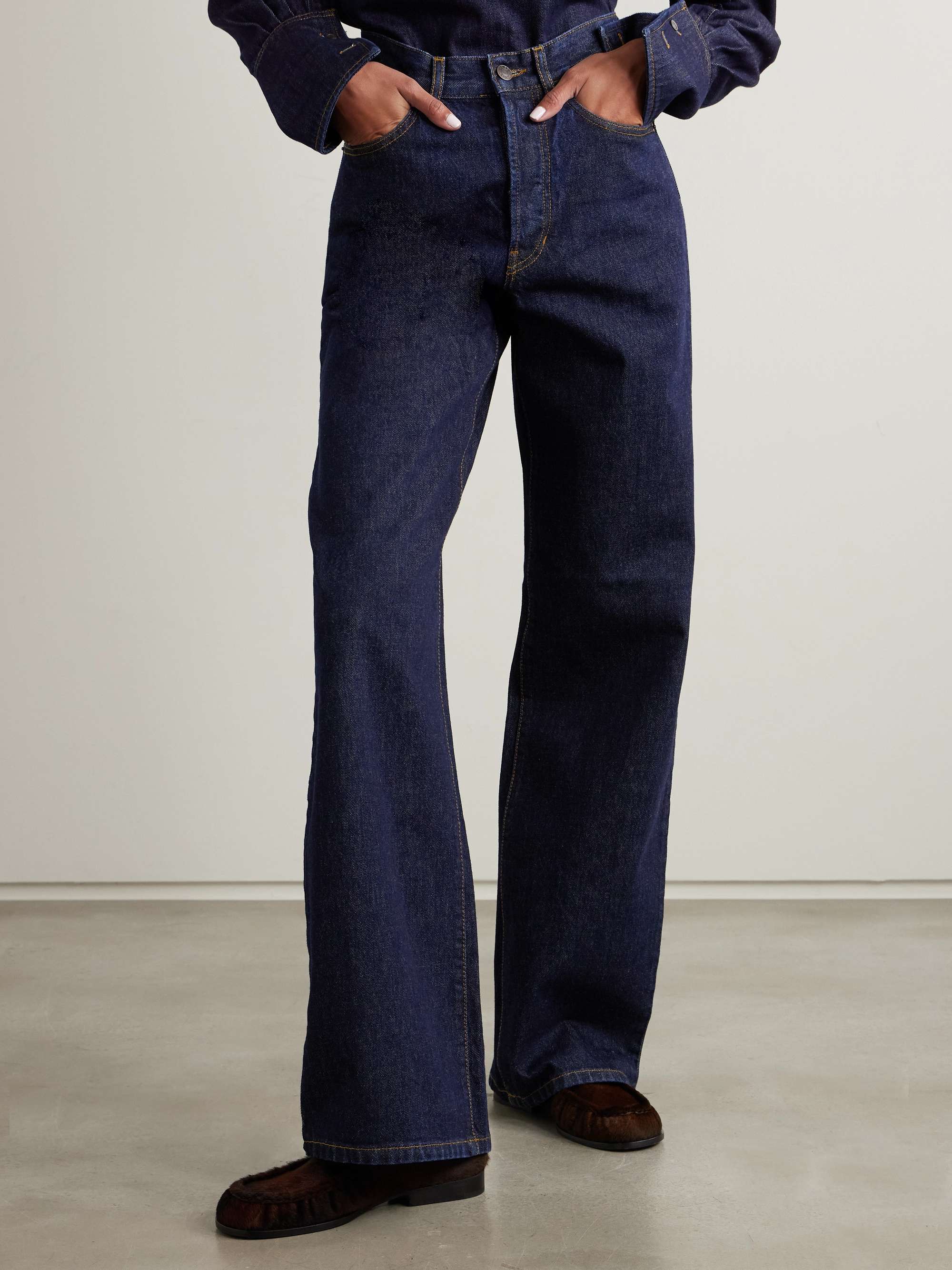 High-rise flared jeans view