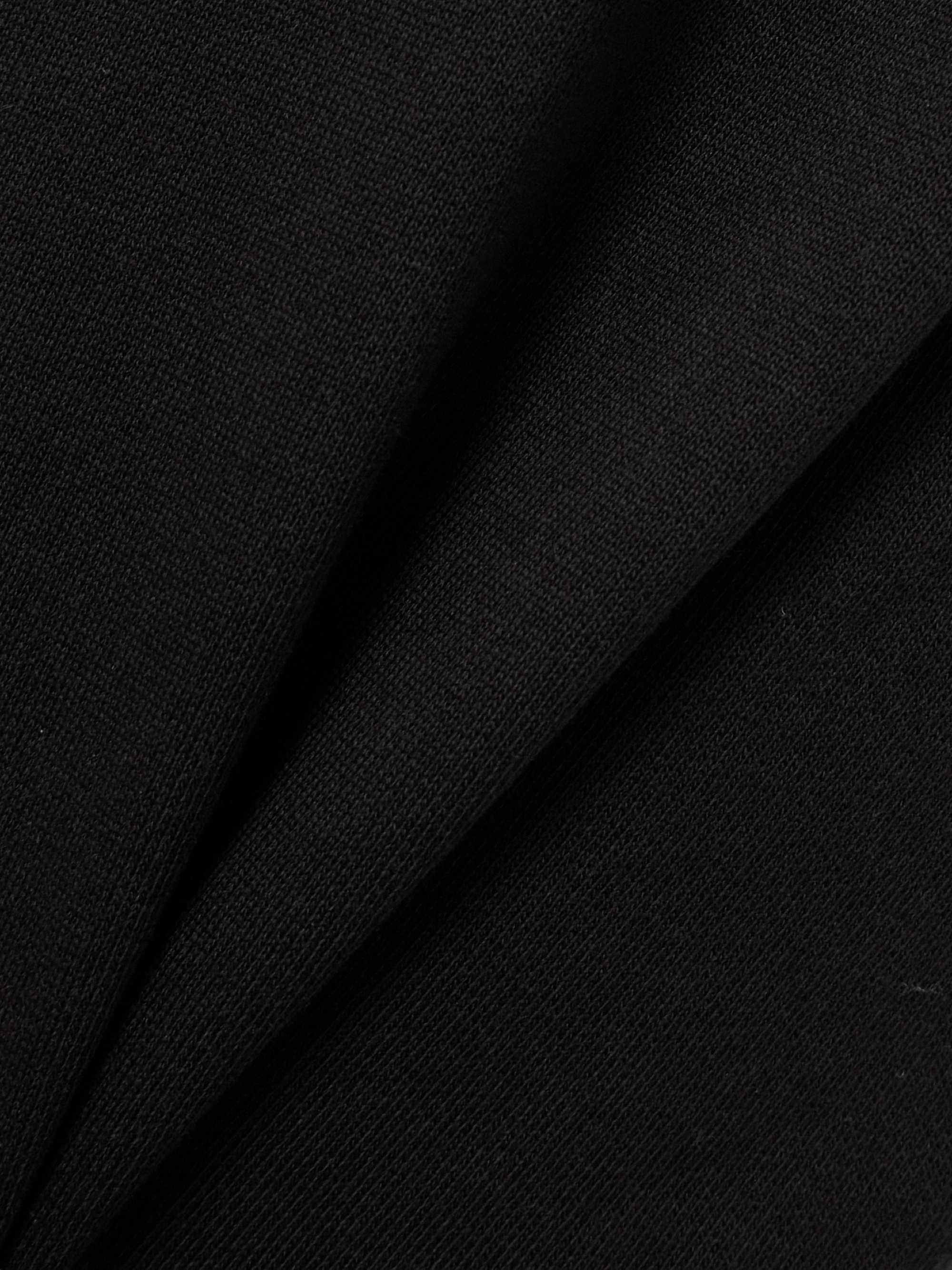 Pleated cotton-jersey wide-leg pants view