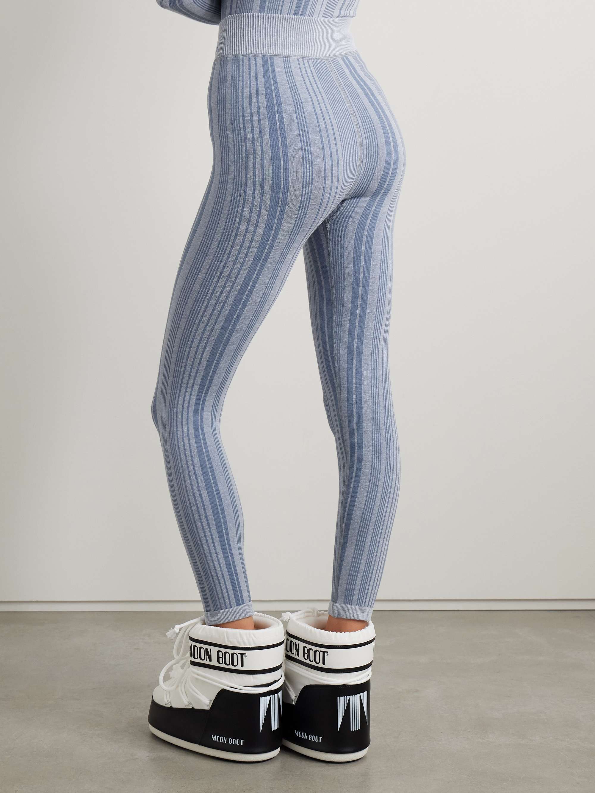 Sol striped stretch-jersey leggings view