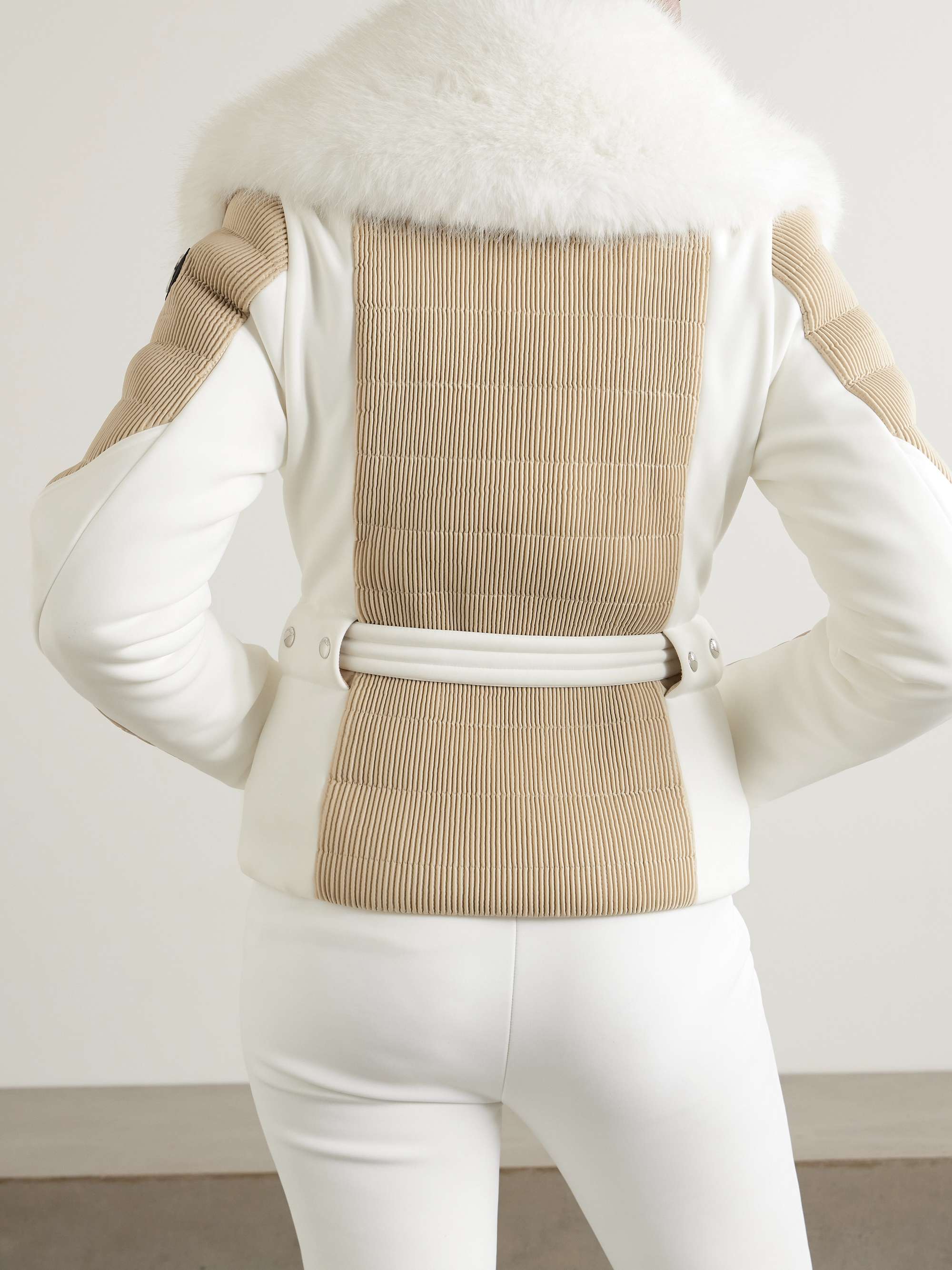 Gitu belted two-tone ski jacket view