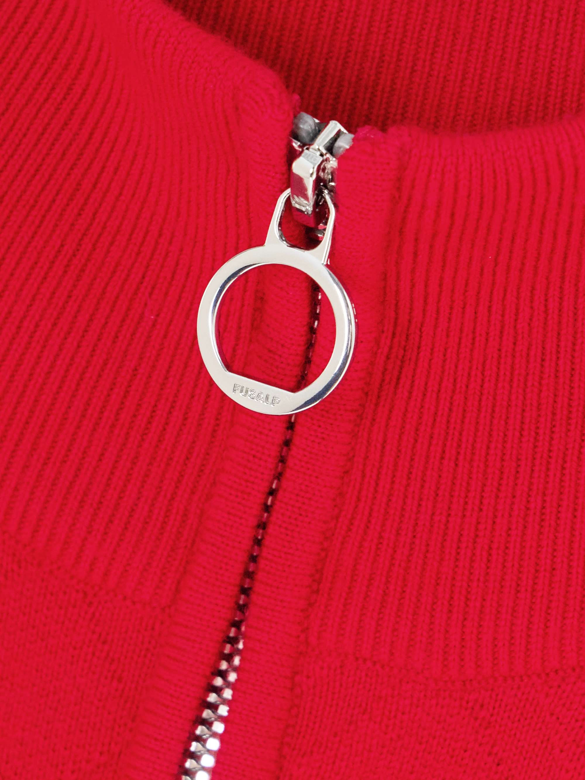 Nuria jacquard-knit wool-blend turtleneck cardigan view