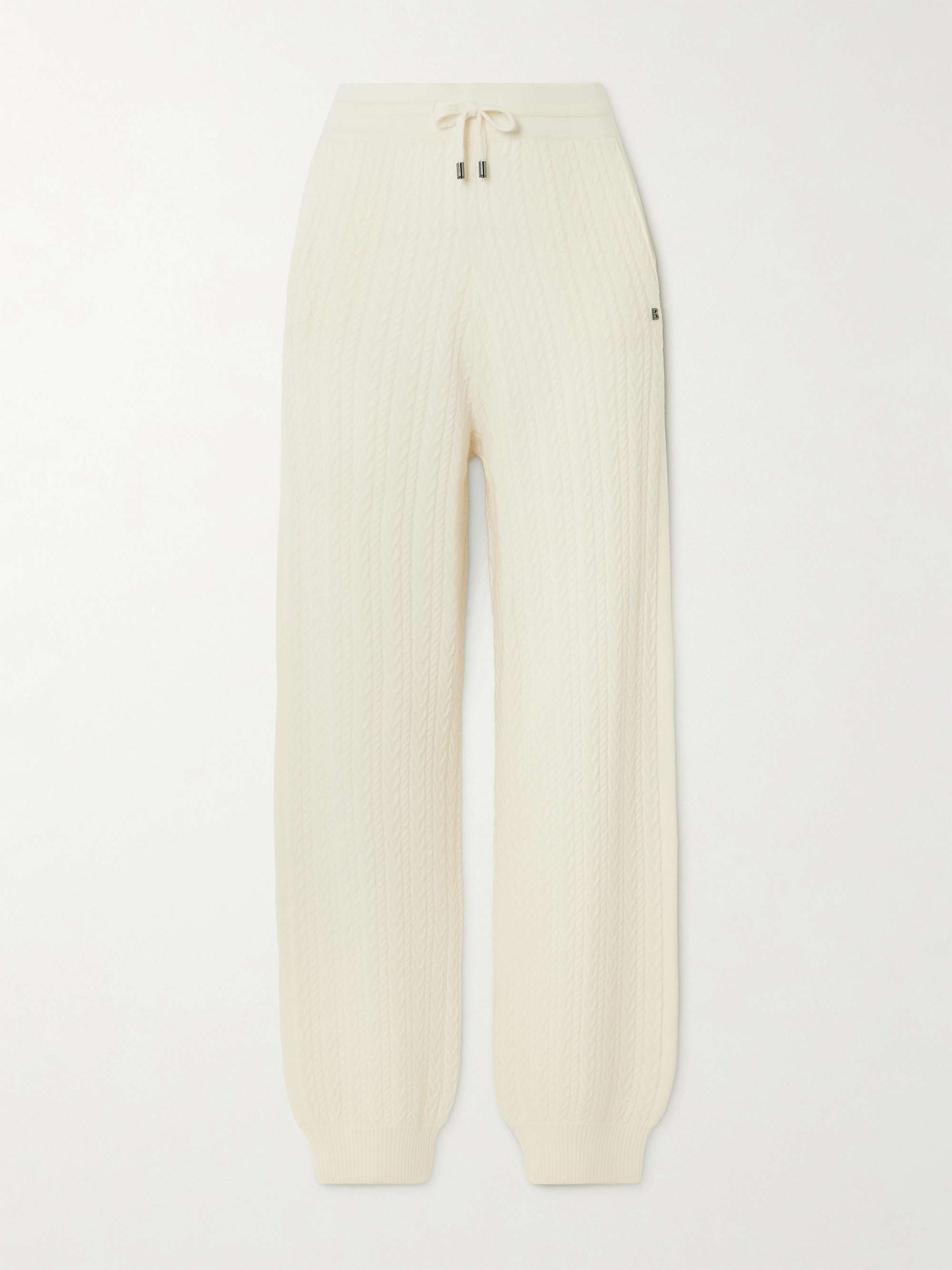 Lakota cable-knit wool sweatpants view