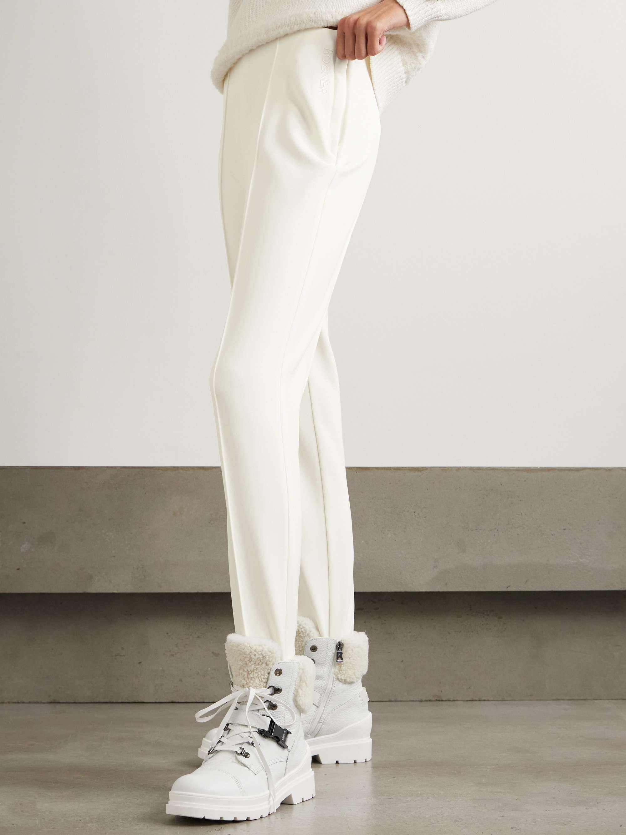 Elaine tech-twill tapered stirrup ski pants view