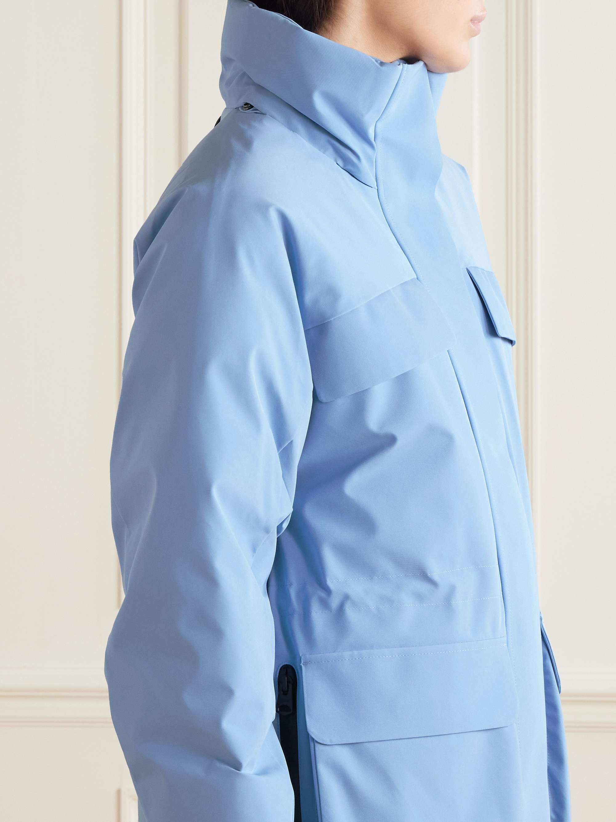 ICLYN-R hooded appliquéd down ski jacket view