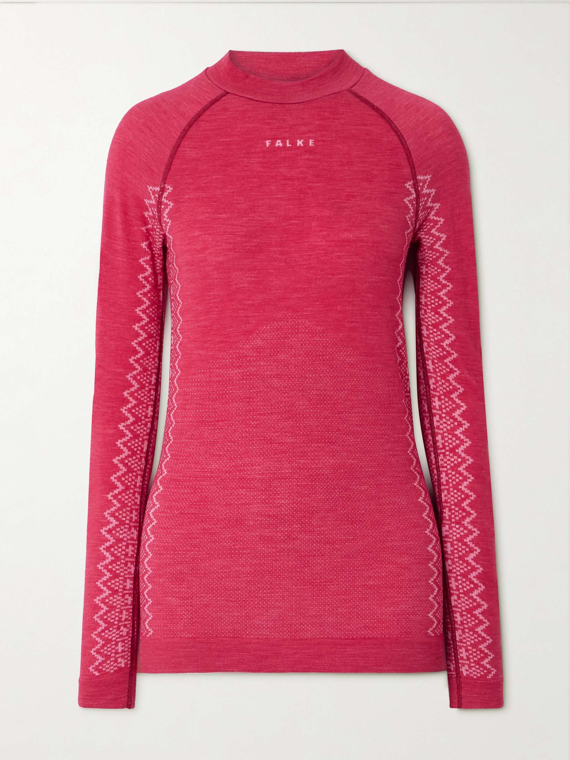 Nordic wool-blend top view