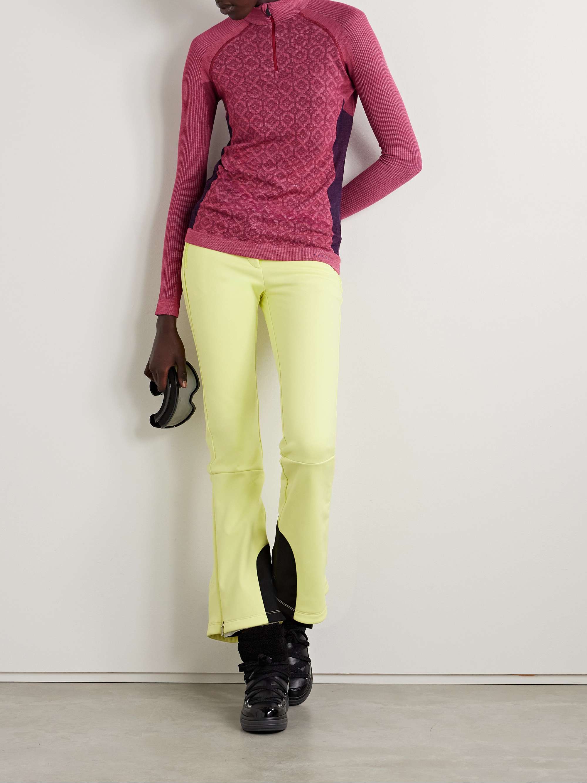 Jacquard-knit top view