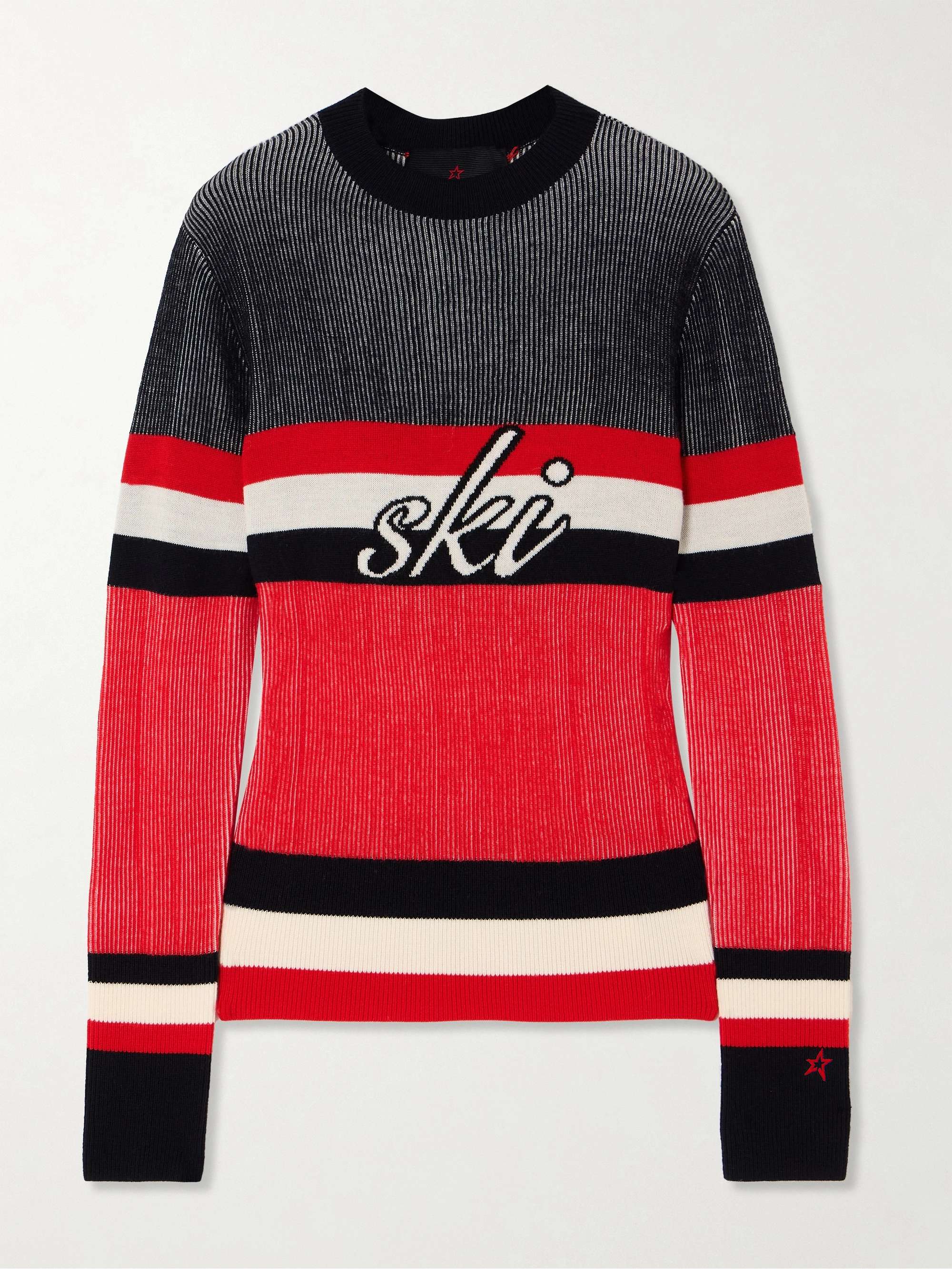 Evie intarsia merino wool sweater view