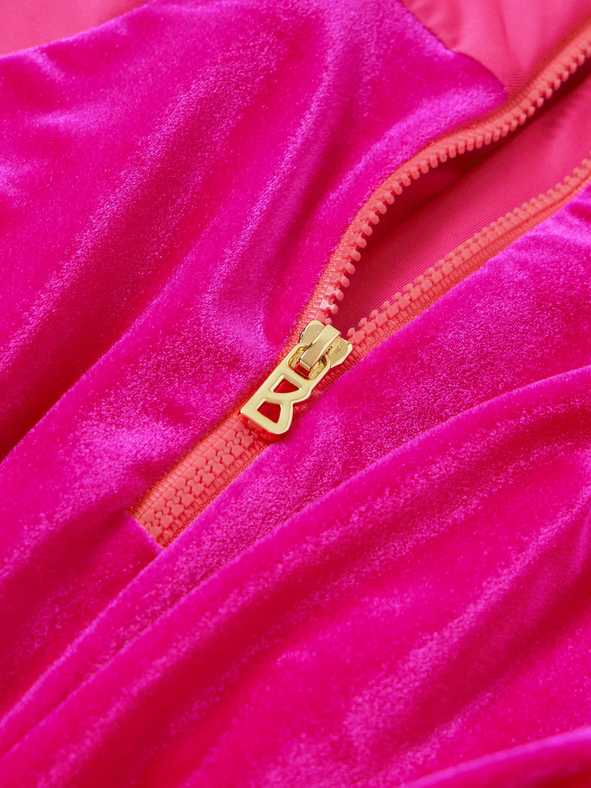 Milu stretch-velour and shell turtleneck top view