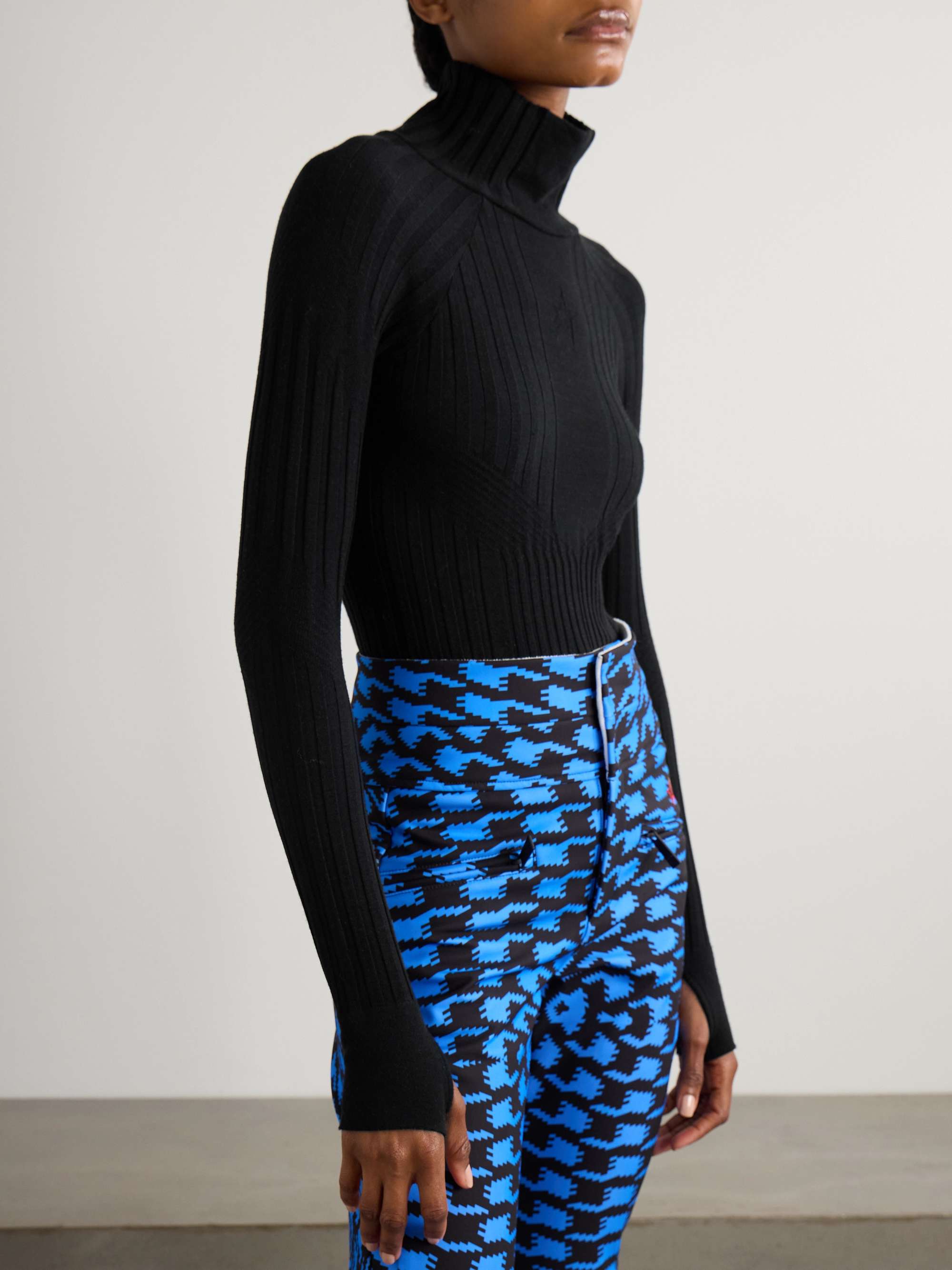 Ribbed stretch-knit bodysuit view