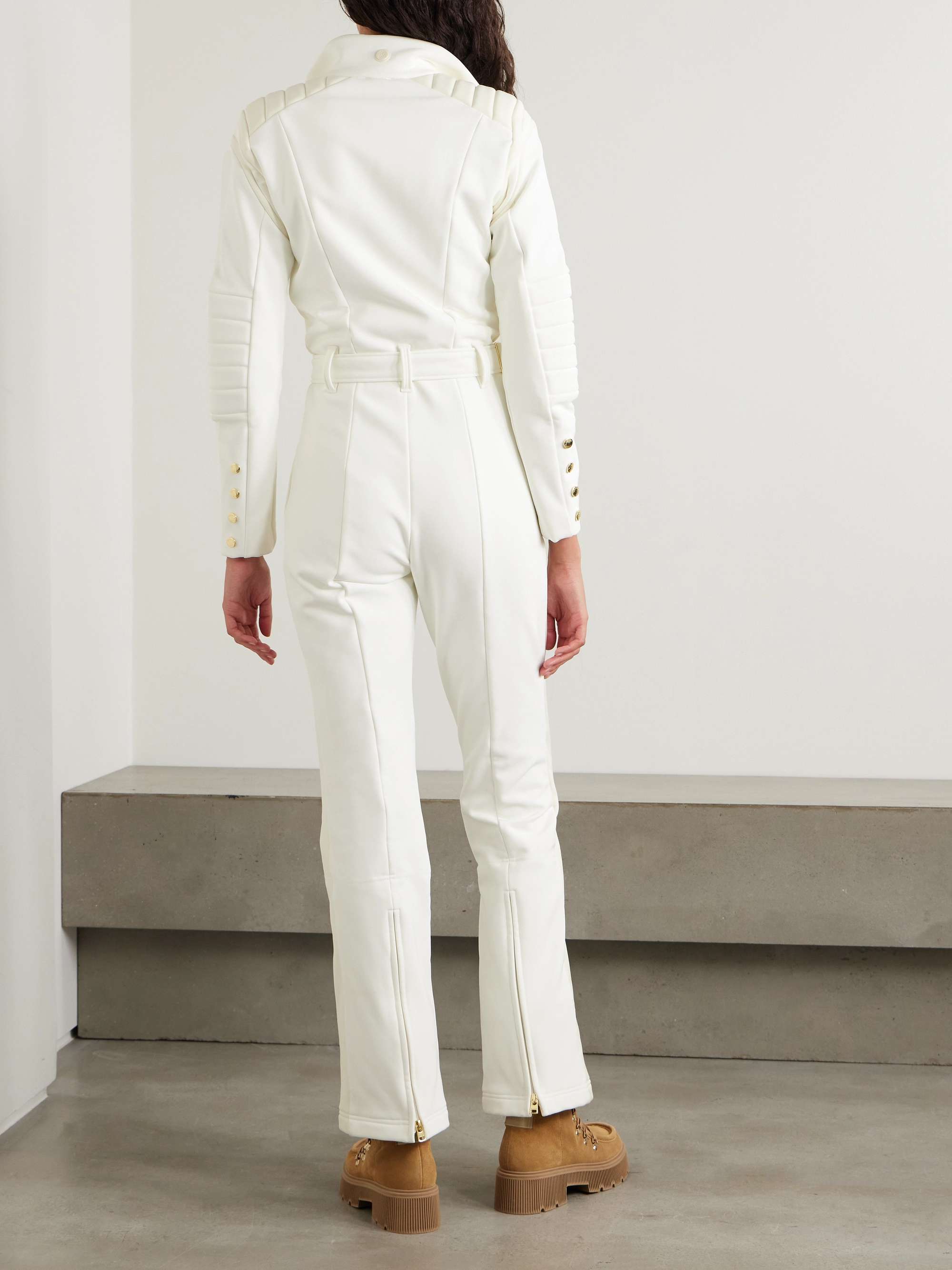 Jani belted paneled ski suit view