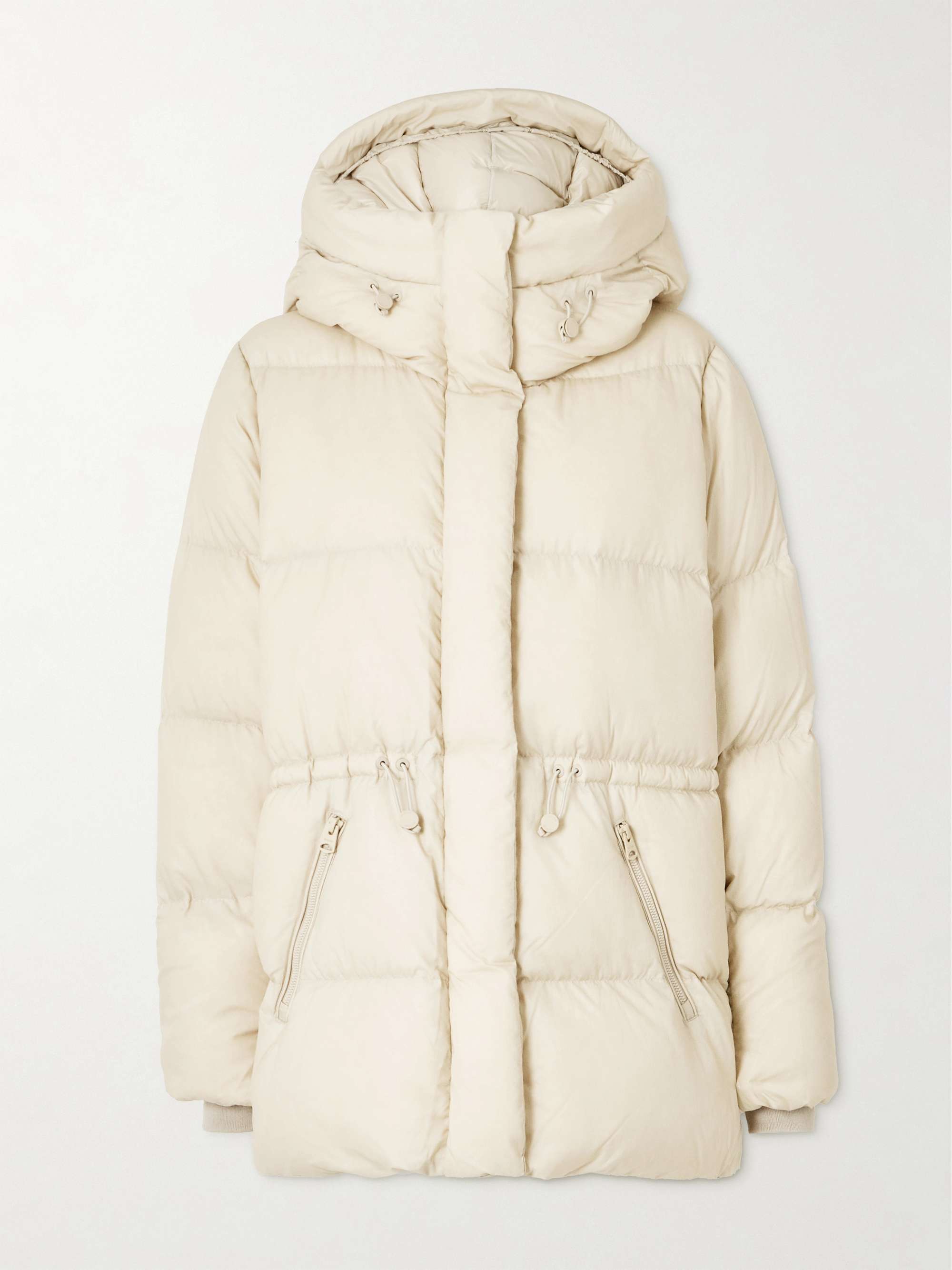 Freya hooded quilted shell down jacket view