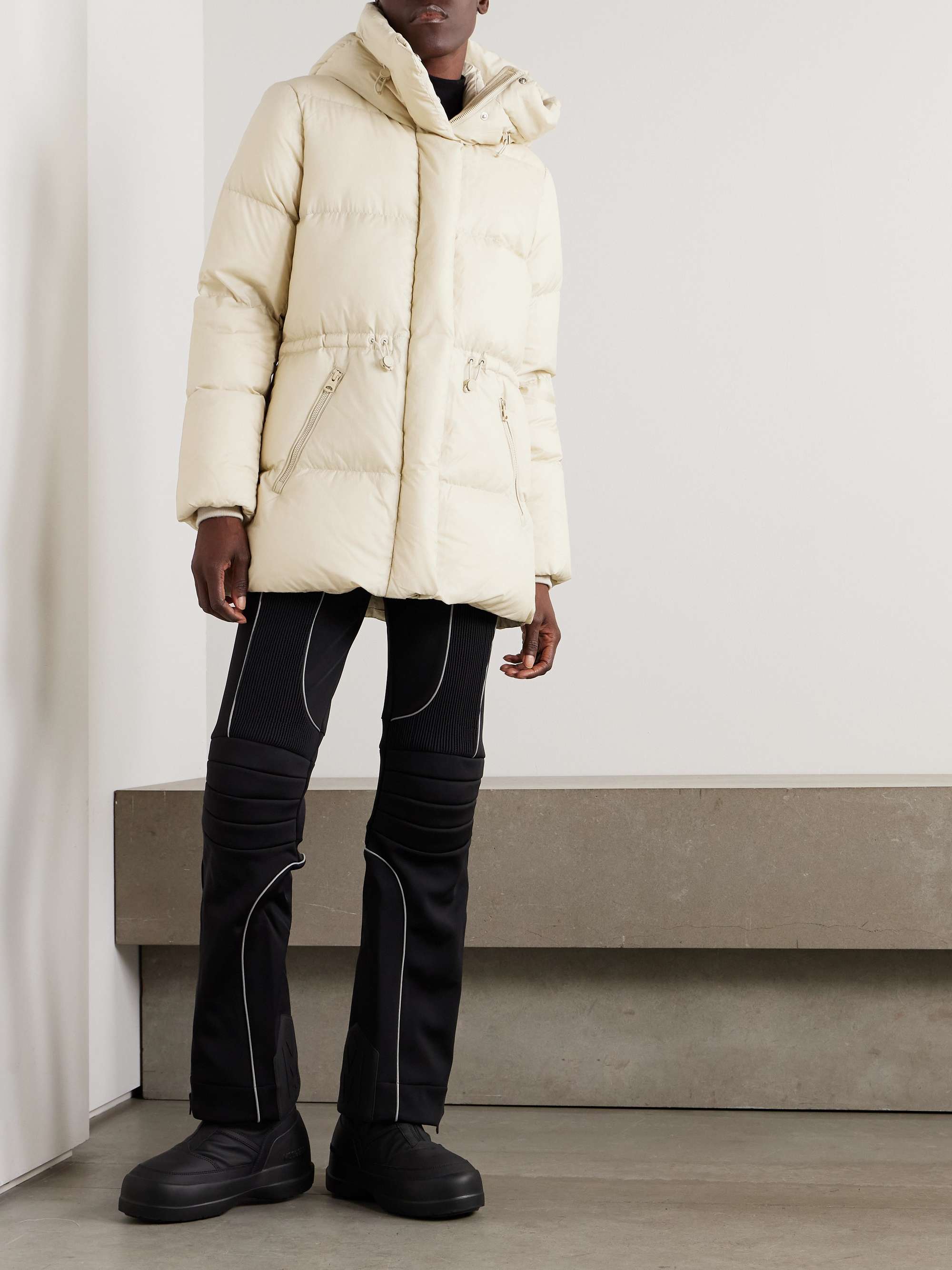 Freya hooded quilted shell down jacket view