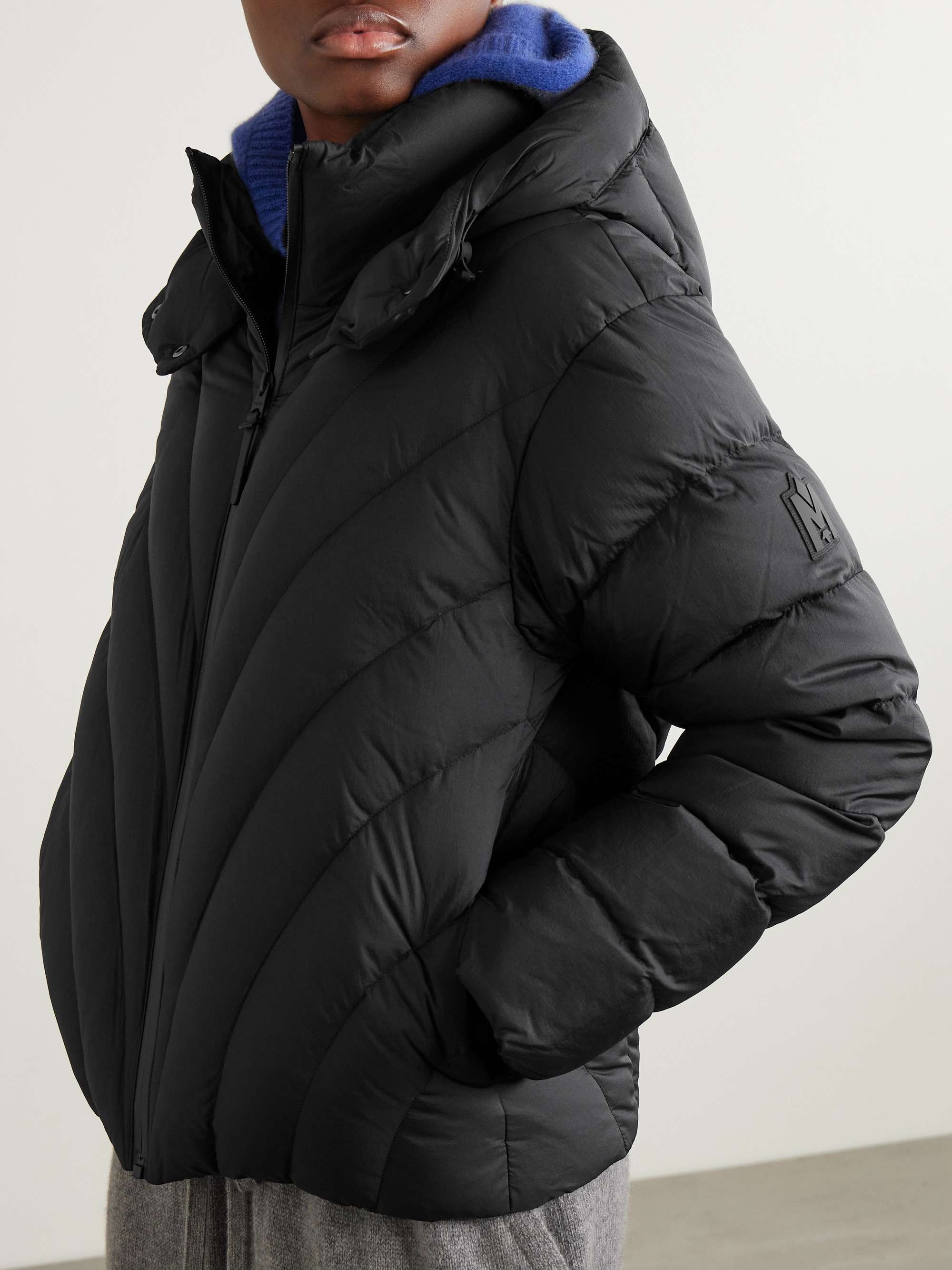 Hope hooded quilted shell down jacket view