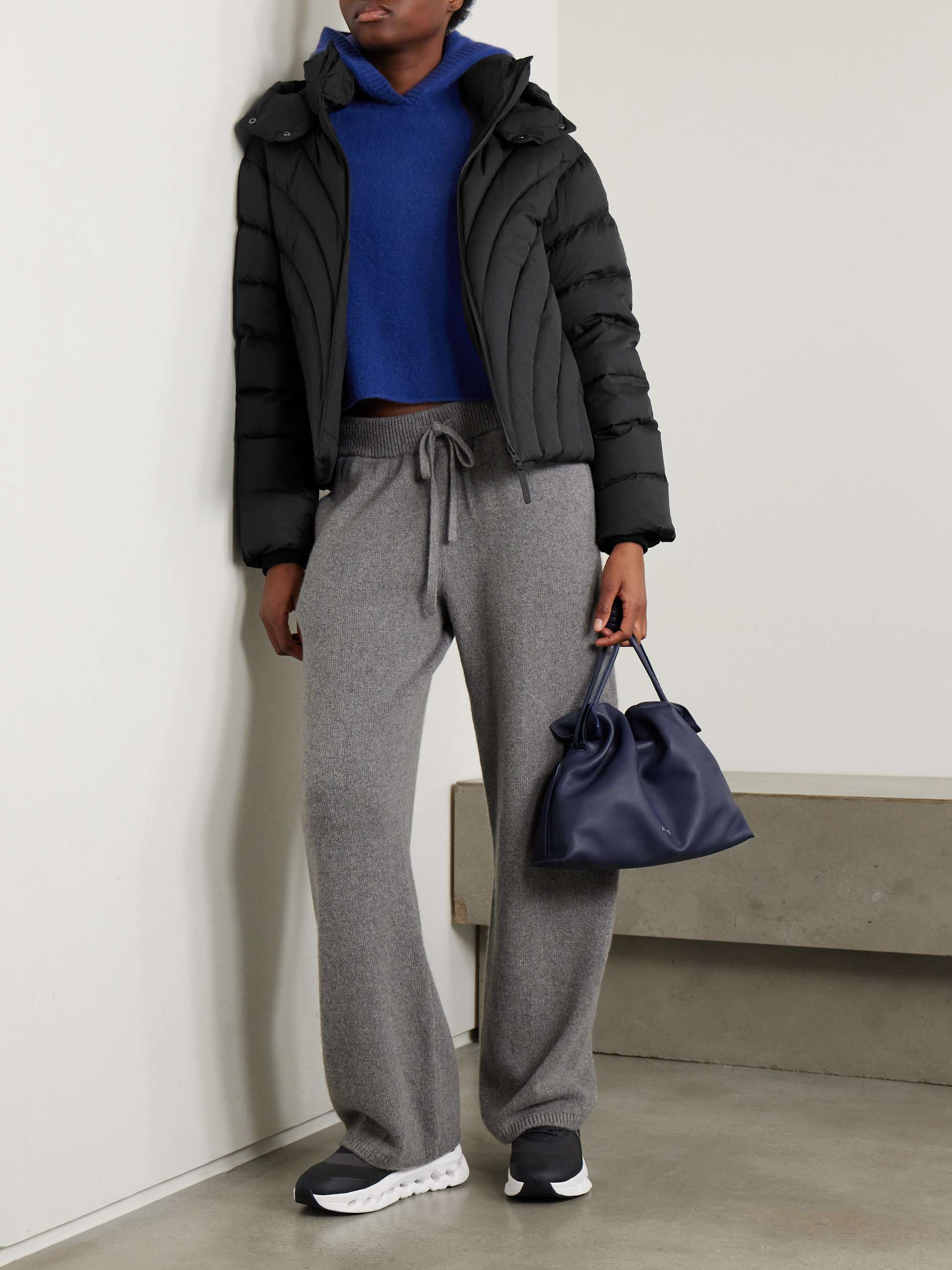 Hope hooded quilted shell down jacket view