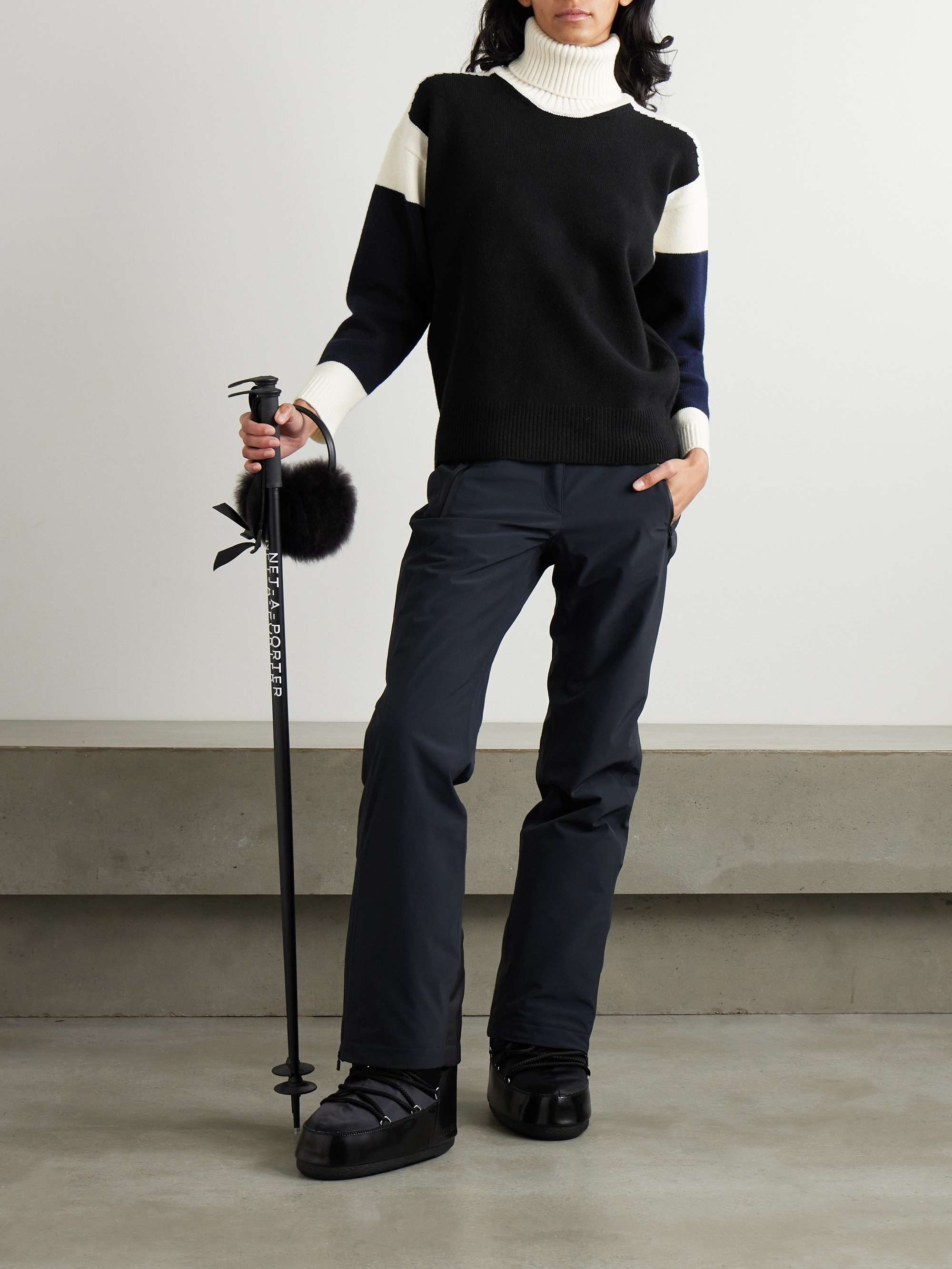 Bayer color-block wool-blend sweater view