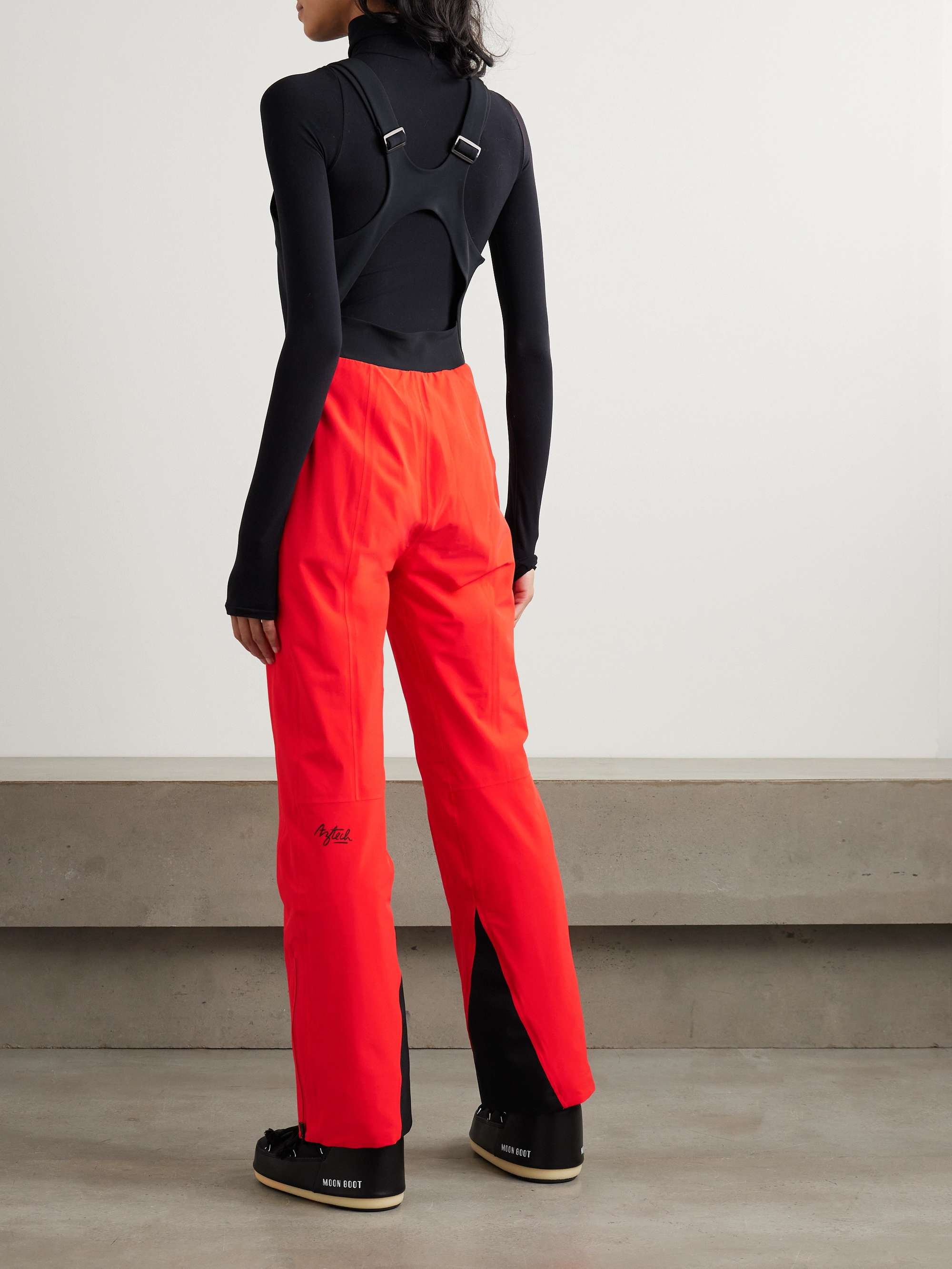 Top to Bottom paneled stretch salopettes view