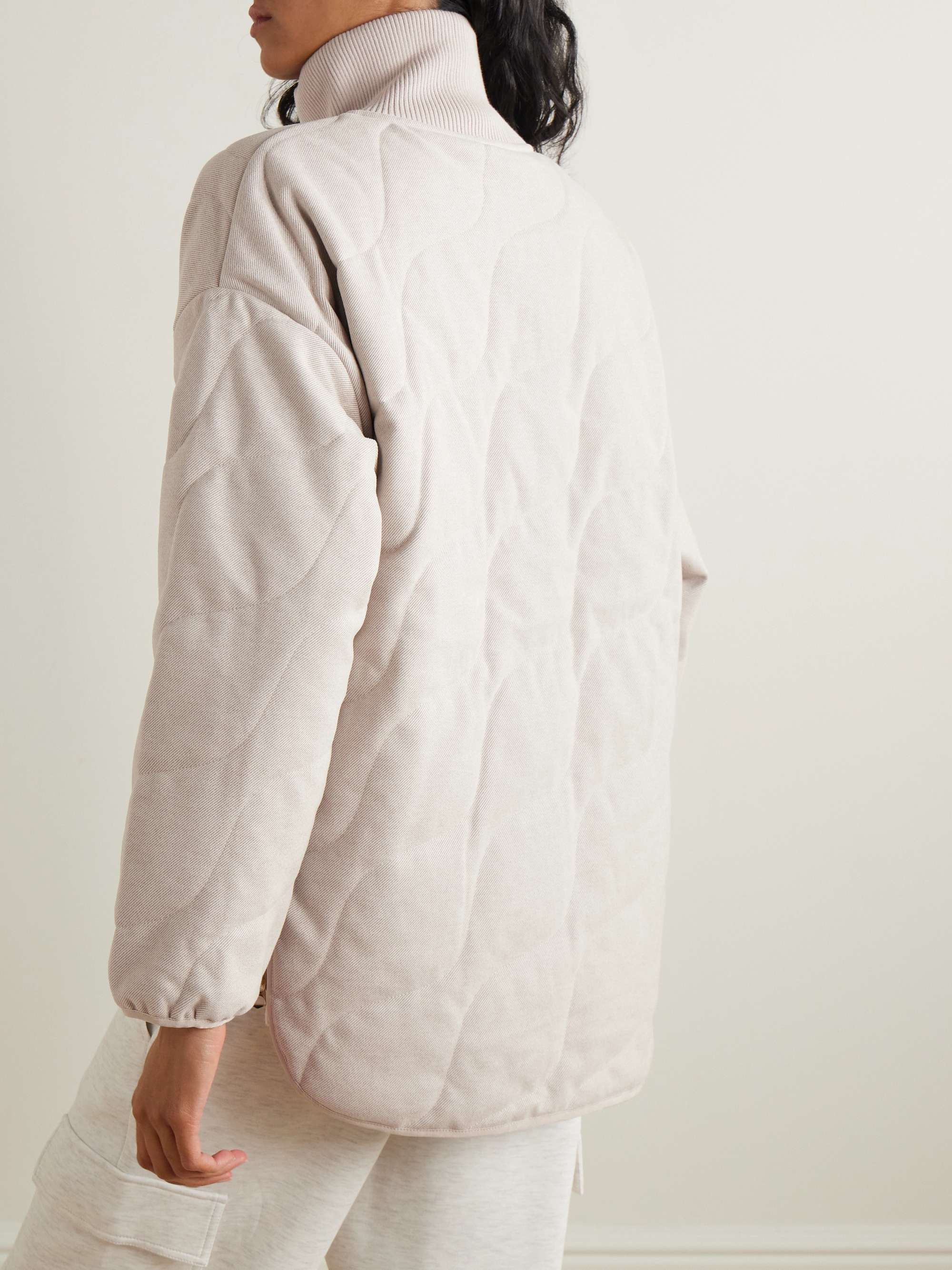 Quilted twill jacket view