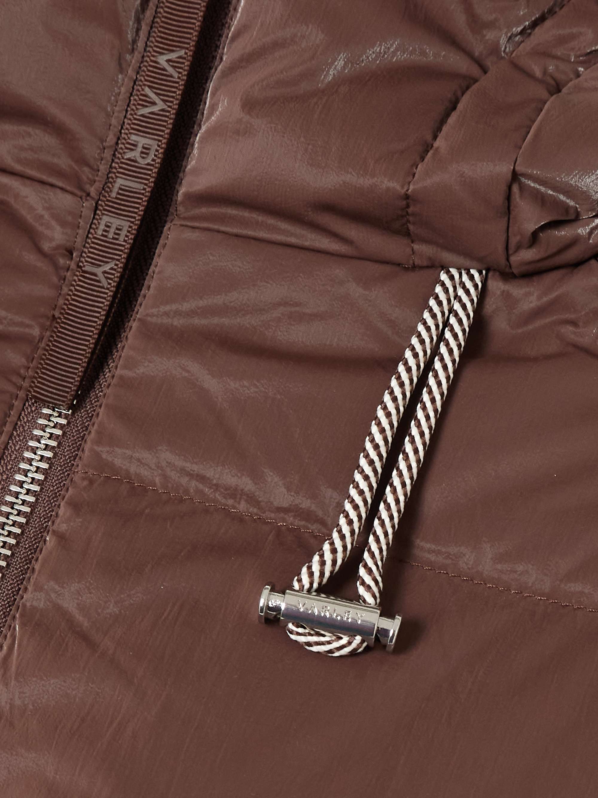 Fullerton hooded quilted shell down jacket view