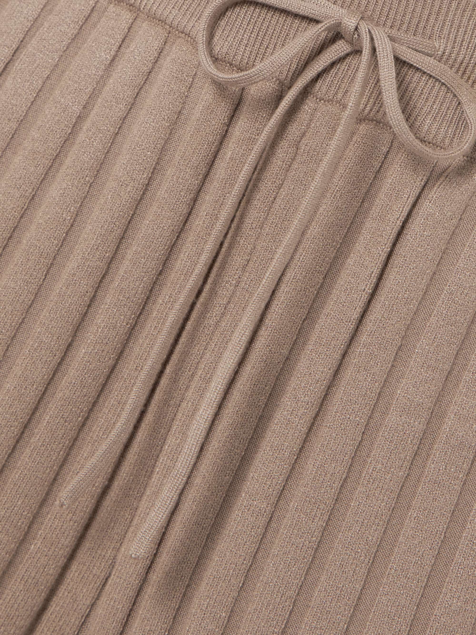 Simeon ribbed-knit wide-leg pants view
