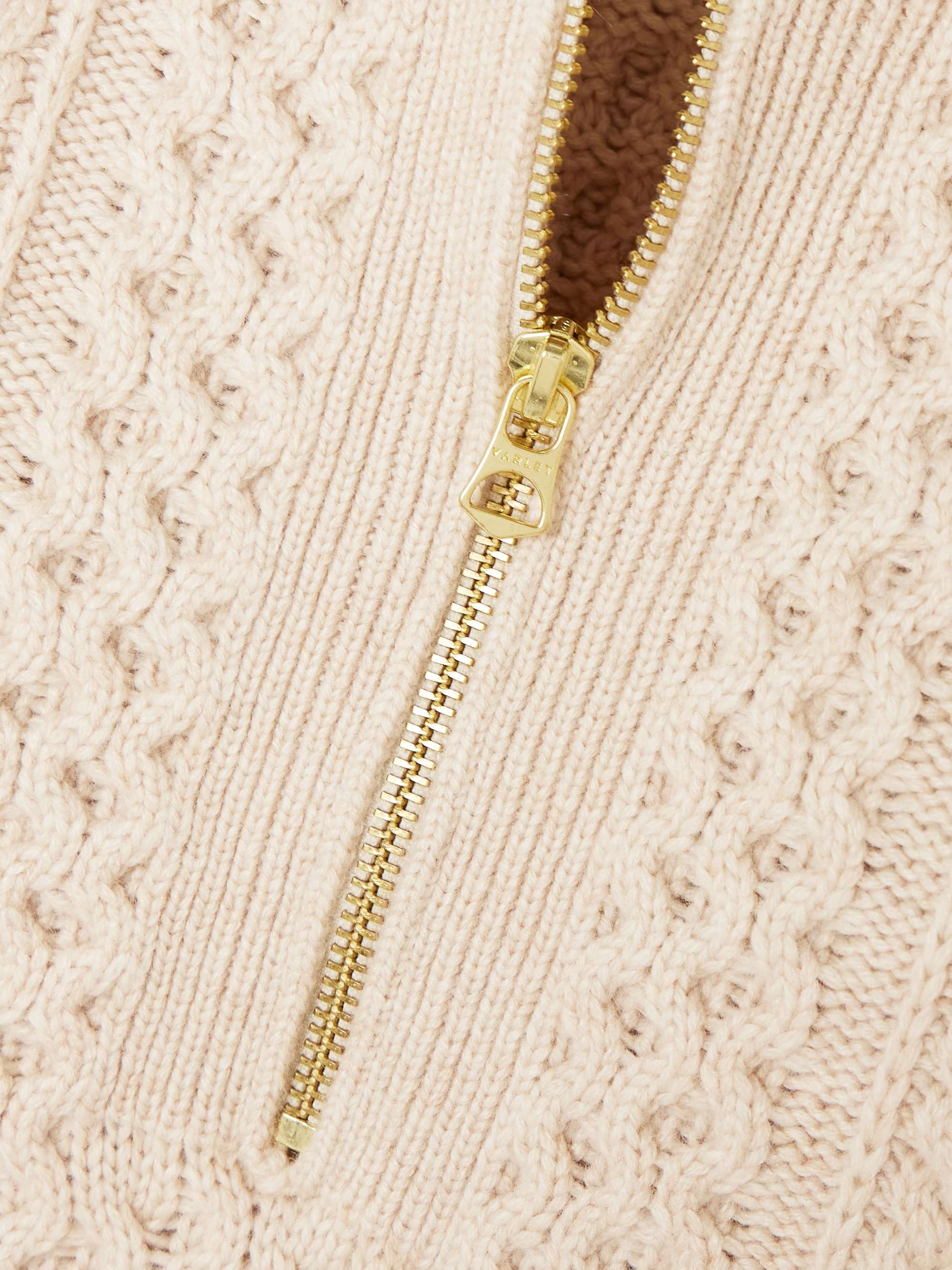 Camello cable-knit sweater view