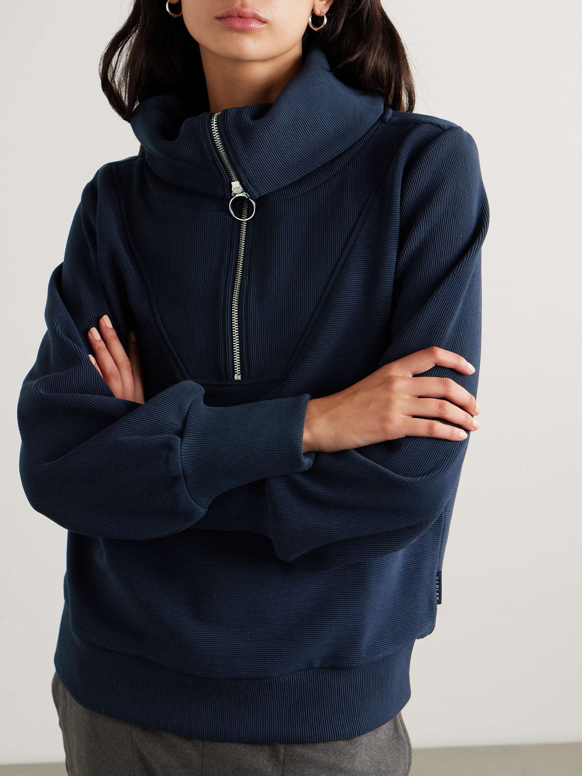 Vine ribbed cotton-blend sweatshirt view