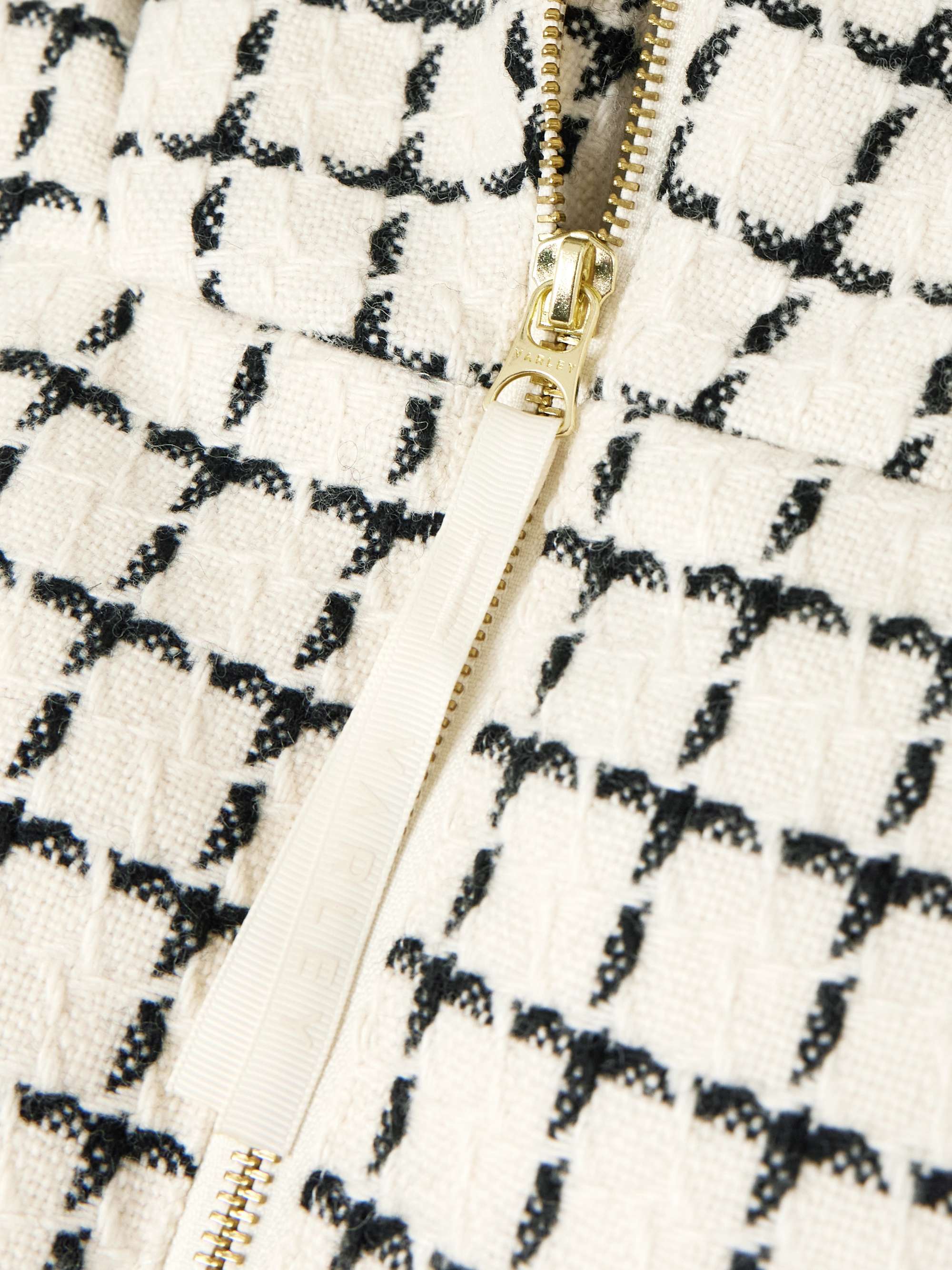 Eugene checked padded wool-blend tweed jacket view