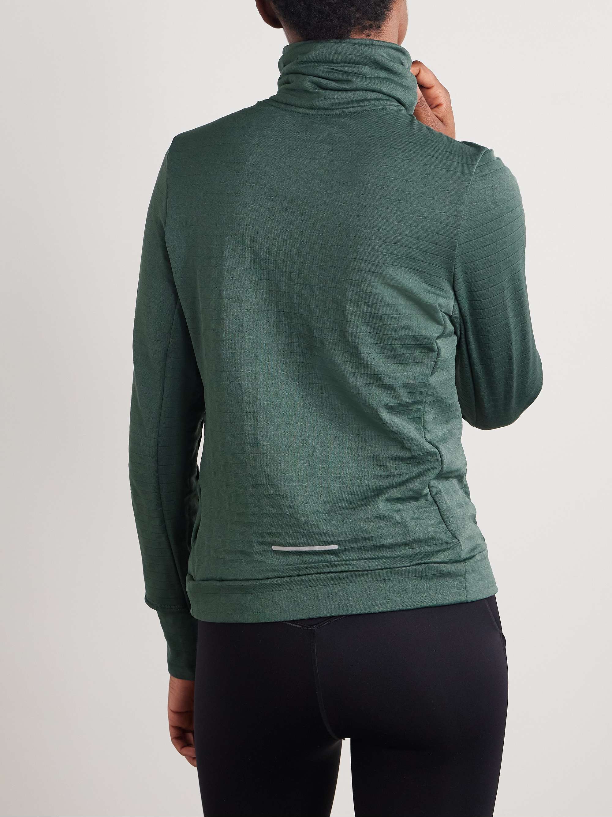 Swift Element ribbed Therma-FIT turtleneck top view