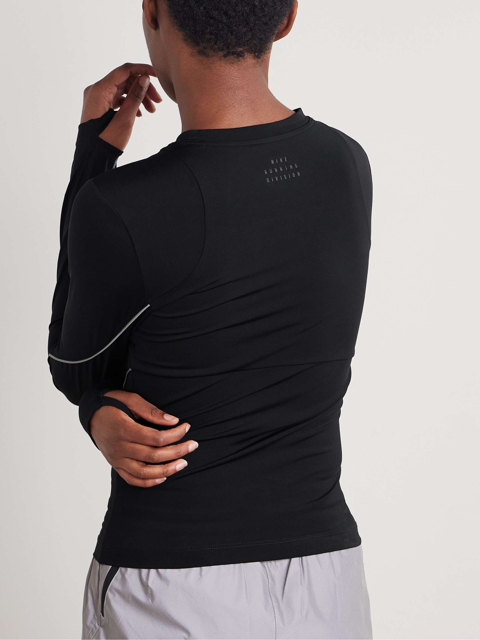 Reflective piped Dri-FIT top view