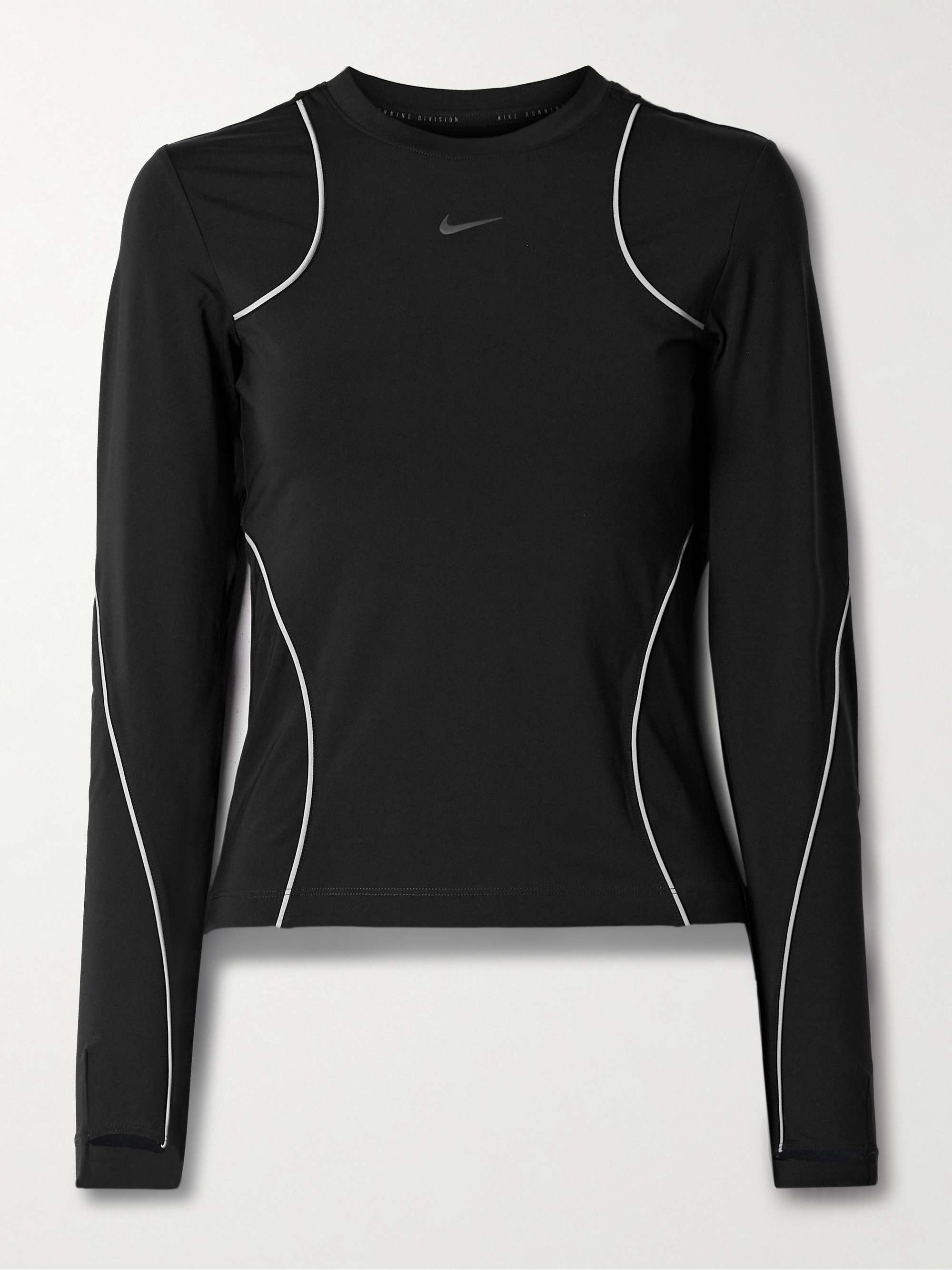 Reflective piped Dri-FIT top view