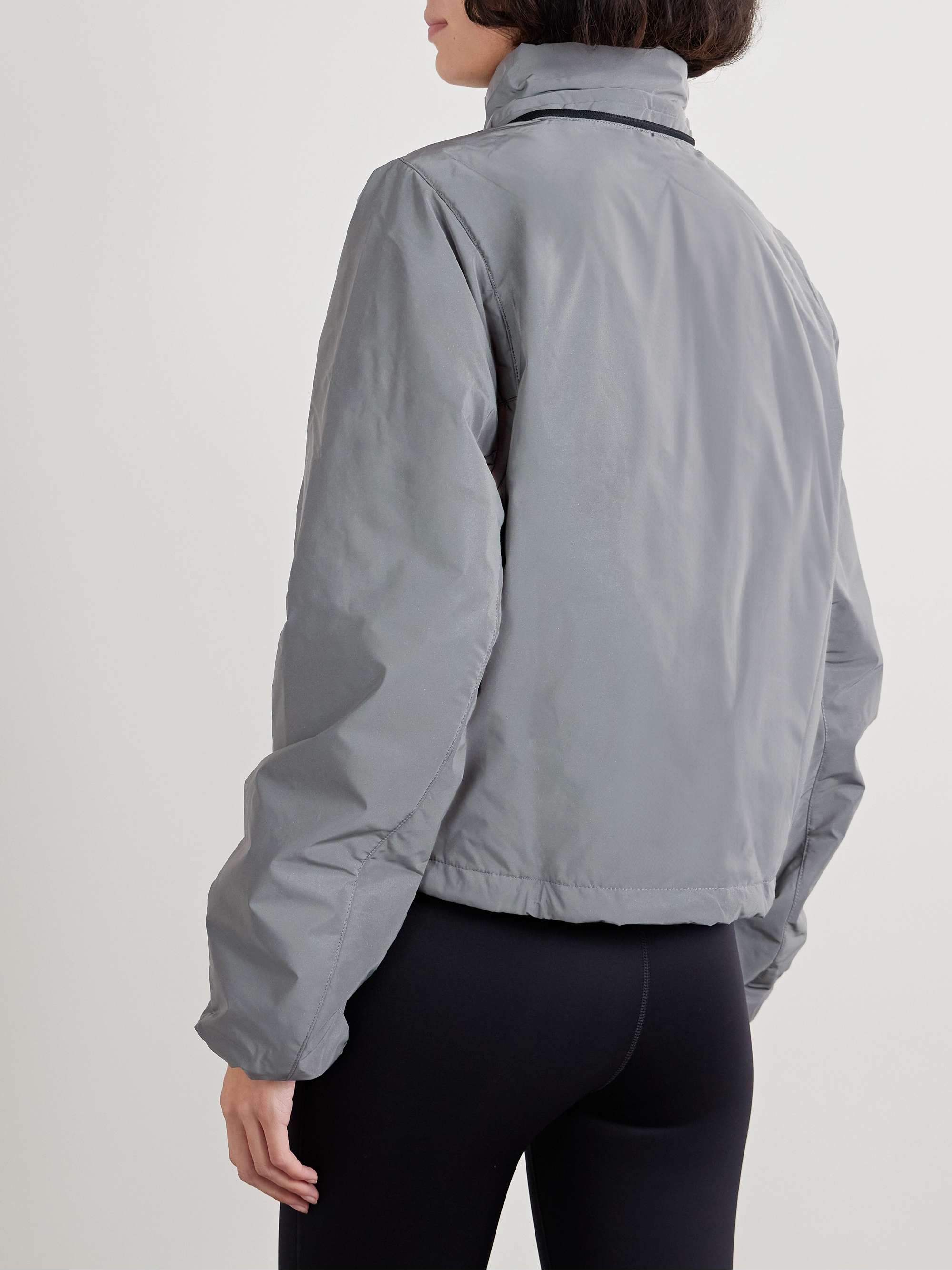 Hooded padded coated Therma-FIT jacket view