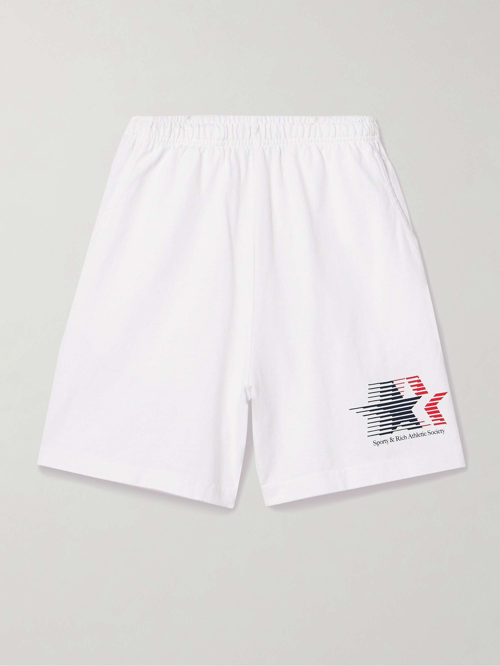 + adidas Originals printed cotton-jersey shorts view