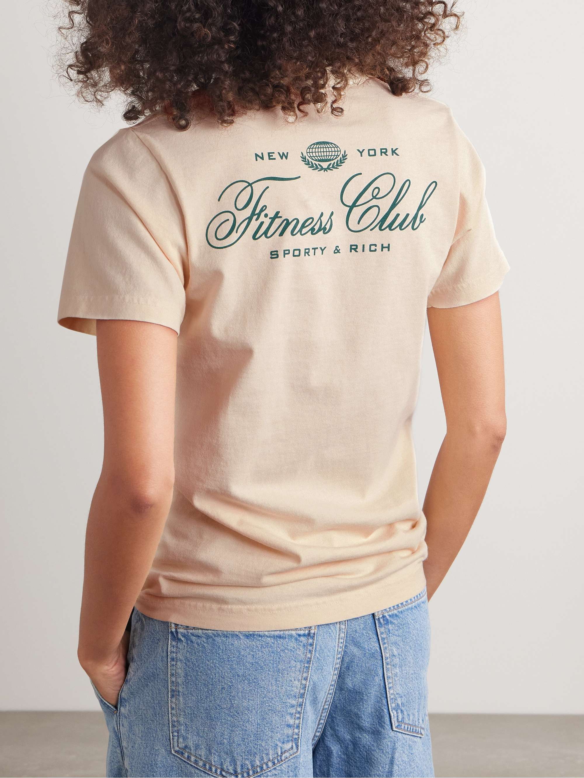 Fitness World printed cotton-jersey T-shirt view