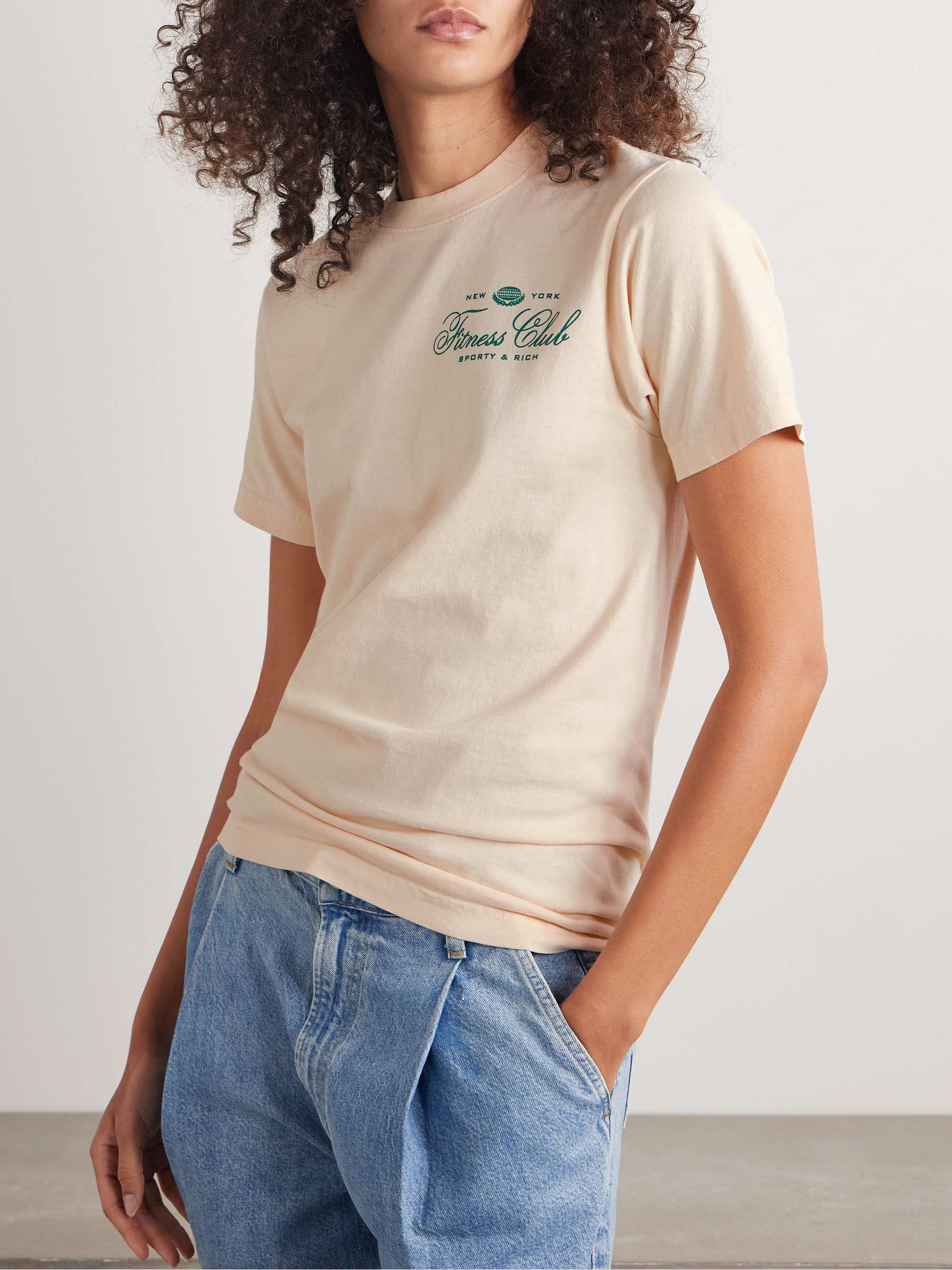 Fitness World printed cotton-jersey T-shirt view