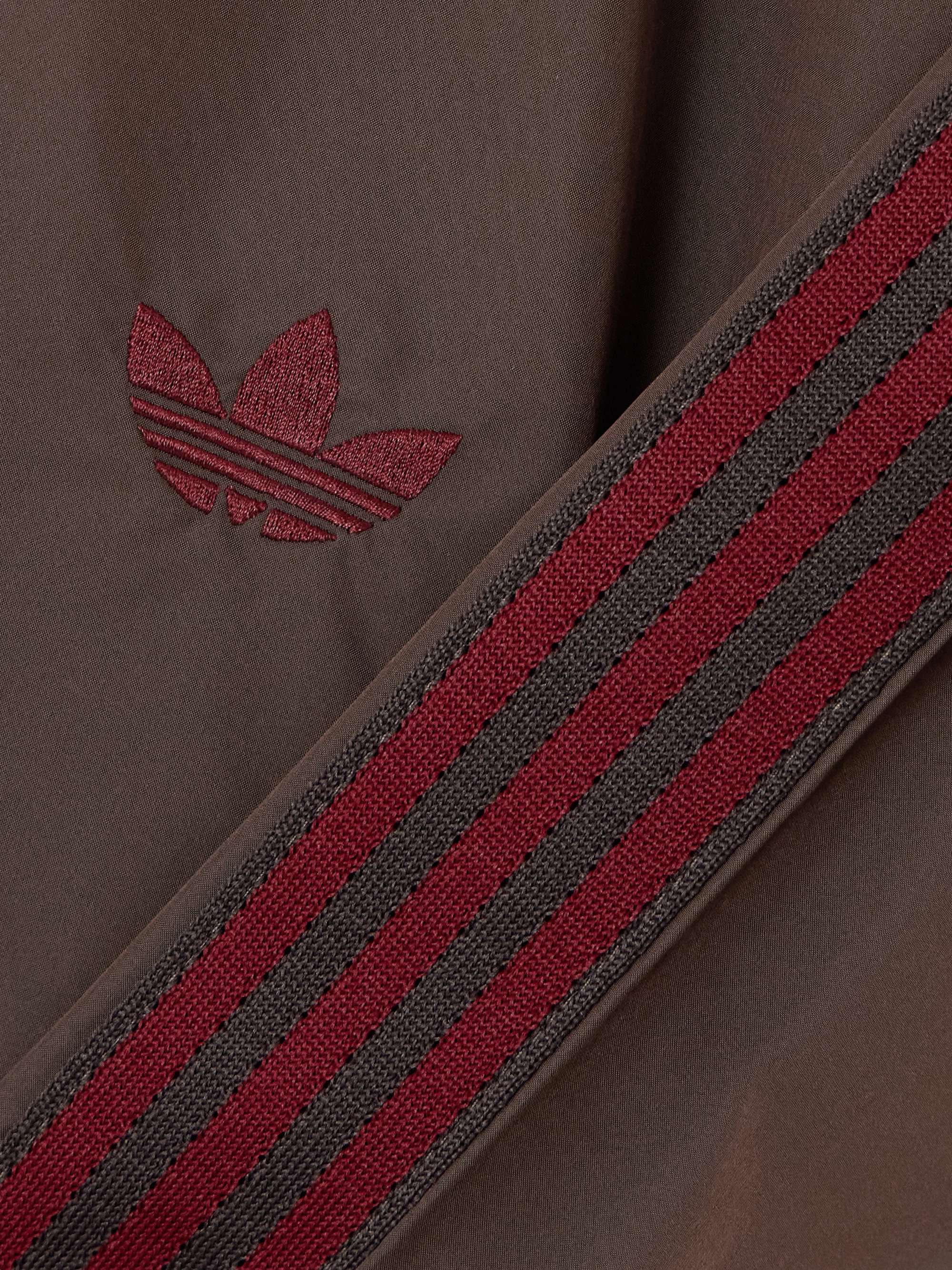 + Wales Bonner hooded embroidered striped shell jacket view