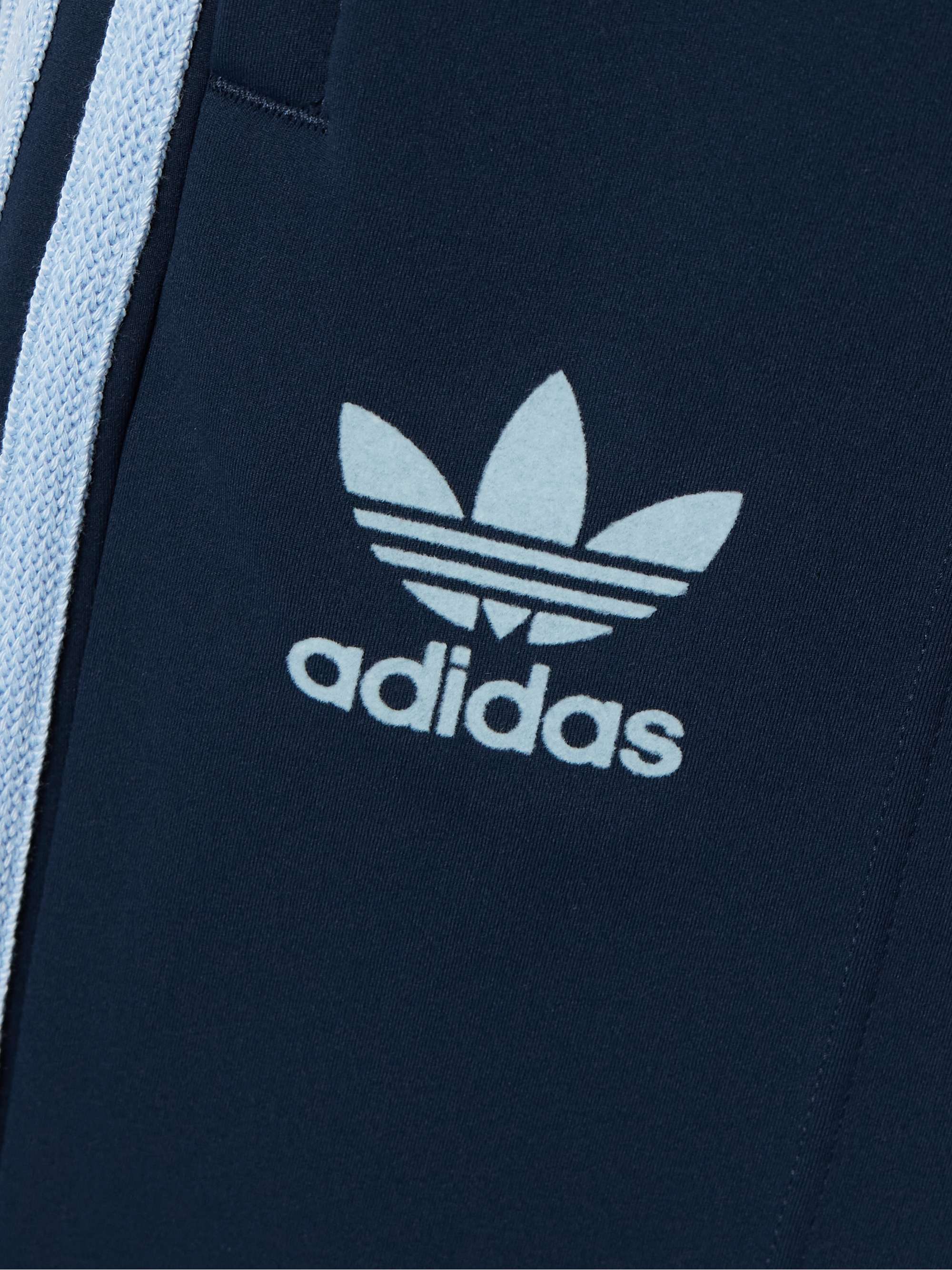 + Wales Bonner striped recycled-jersey track pants view
