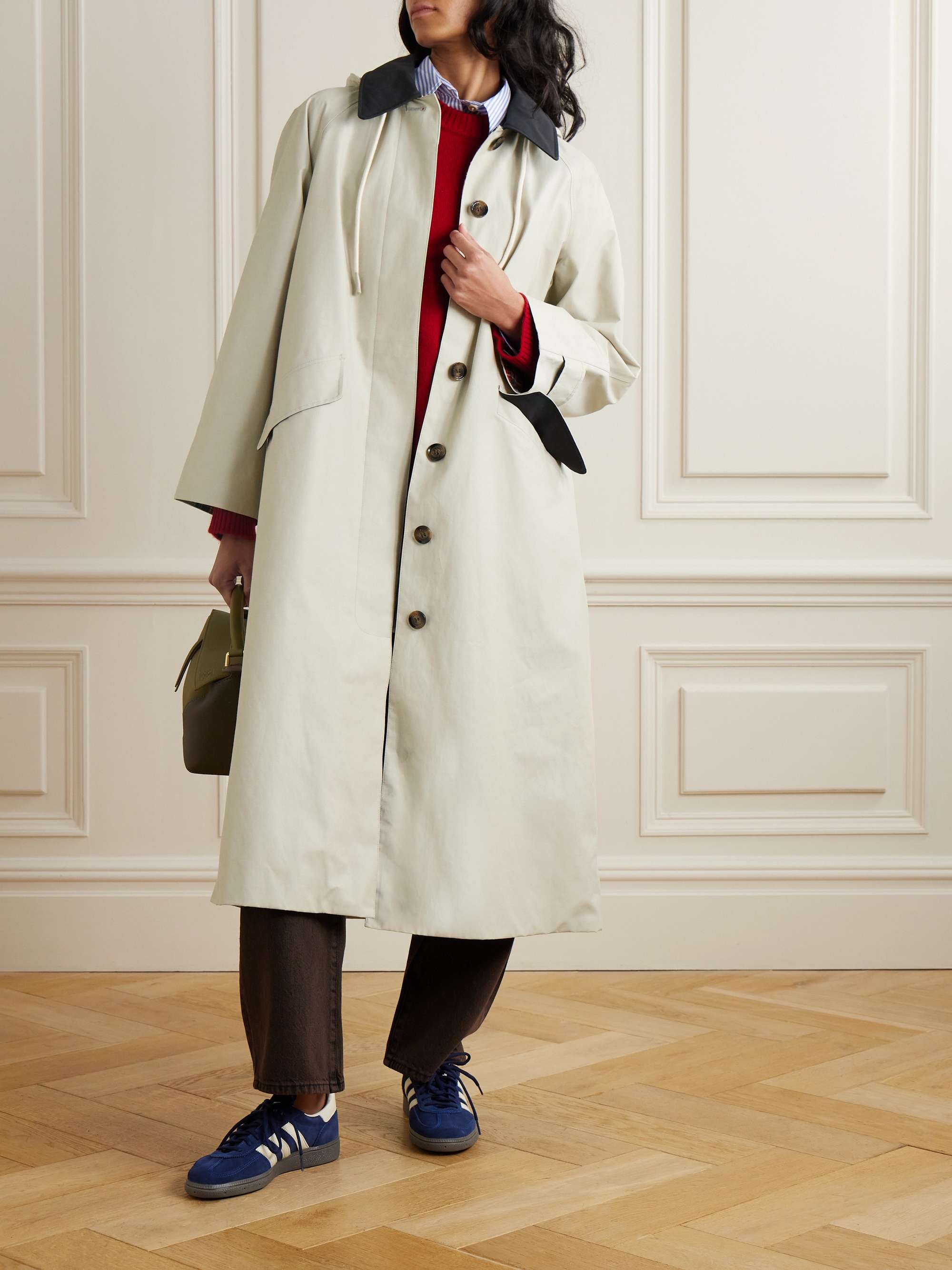 + Alexa Chung Natalie cotton-gabardine trench coat view