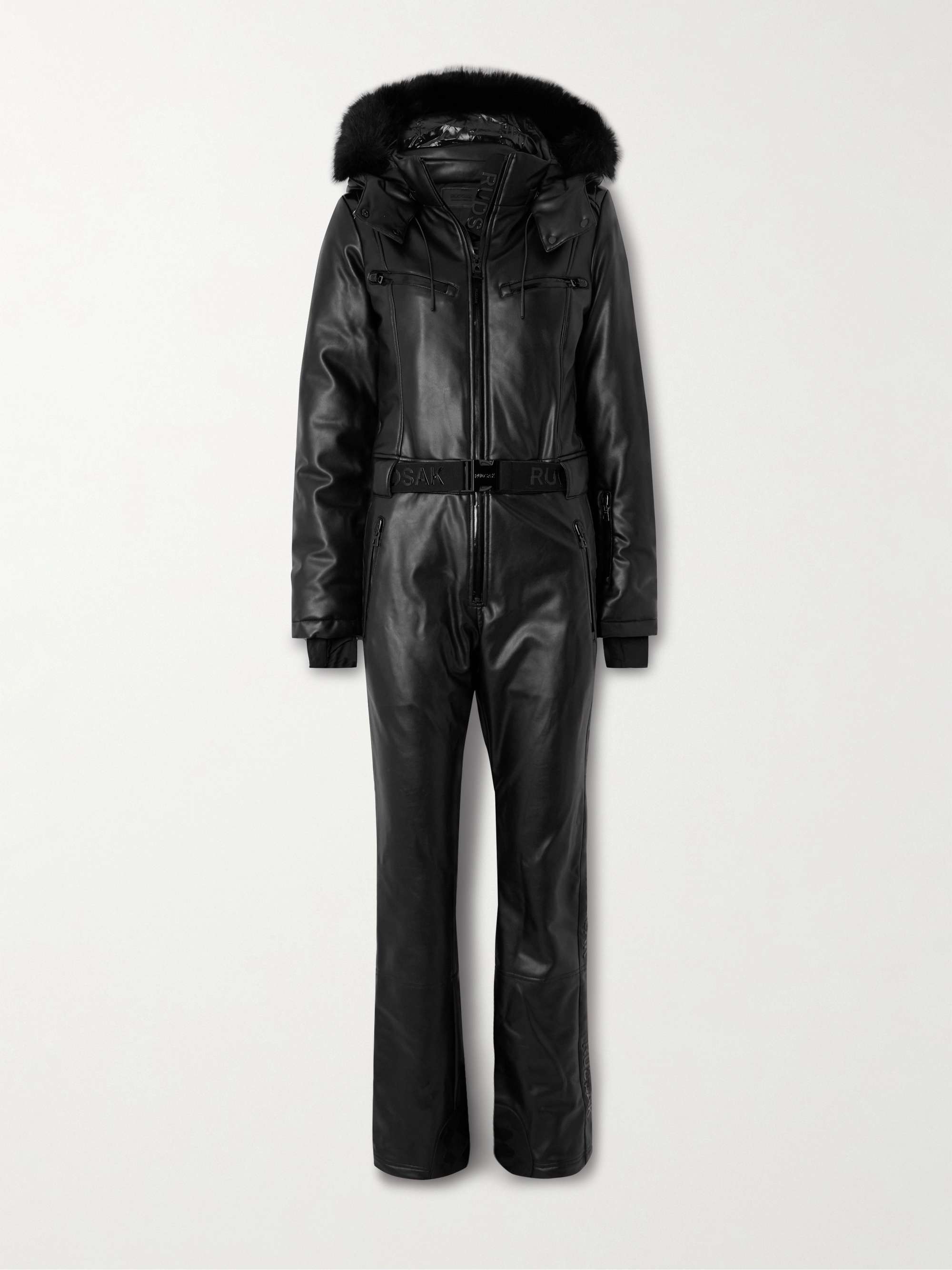 Bianca belted vegan hooded ski suit view