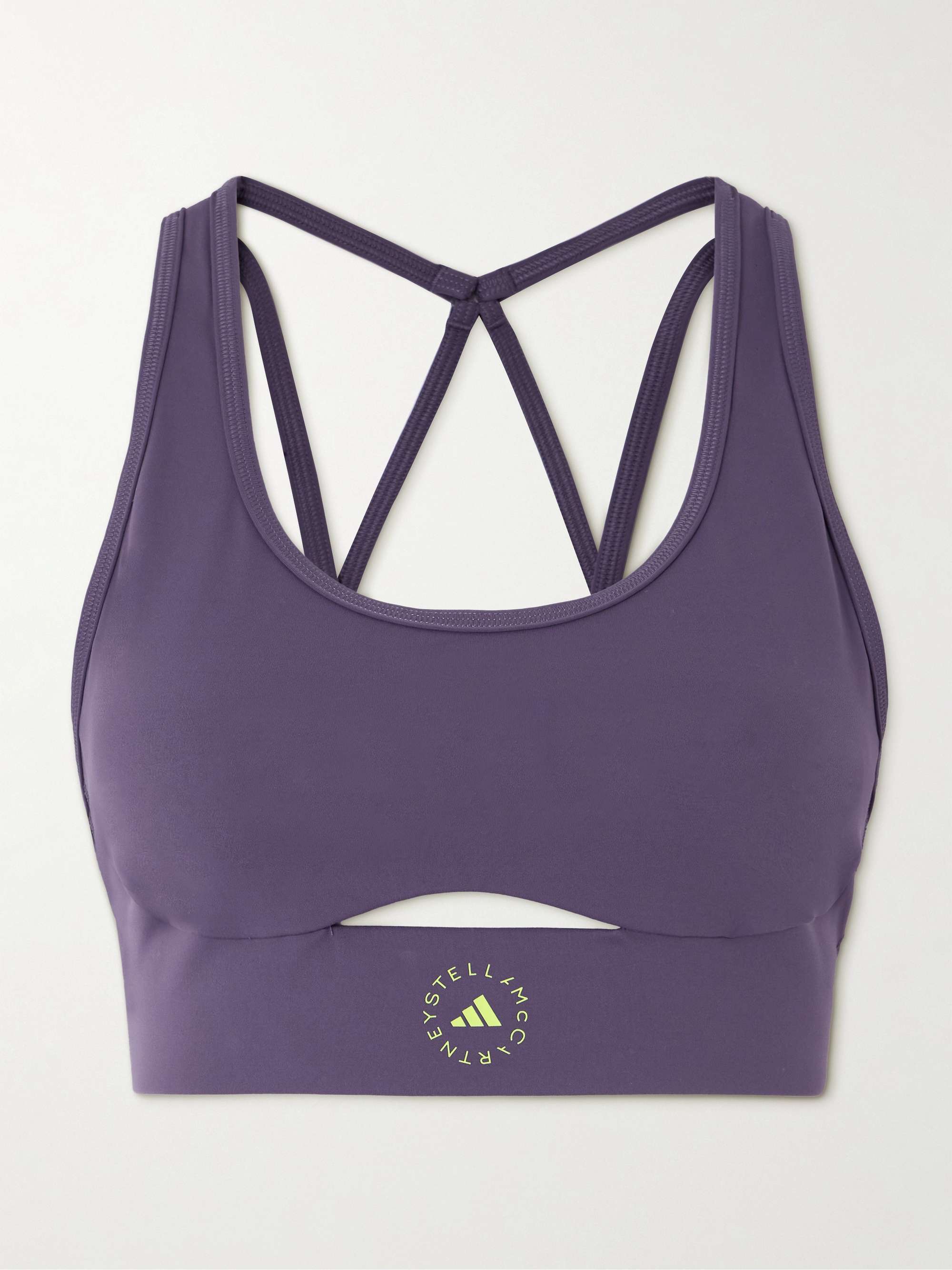 TrueStrength printed stretch recycled sports bra view