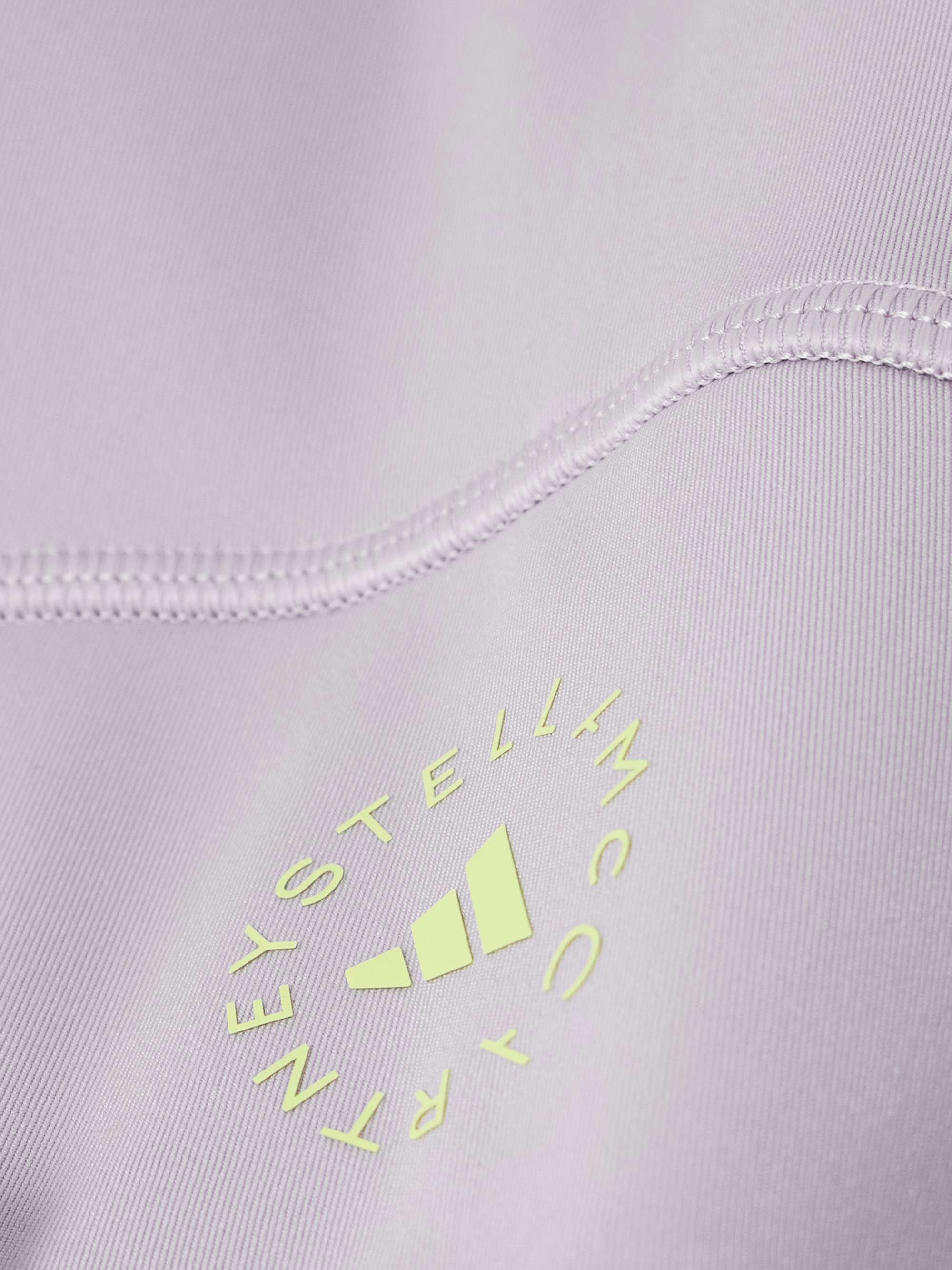 TruePurpose perforated logo-appliquéd recycled stretch-jersey sports bra view