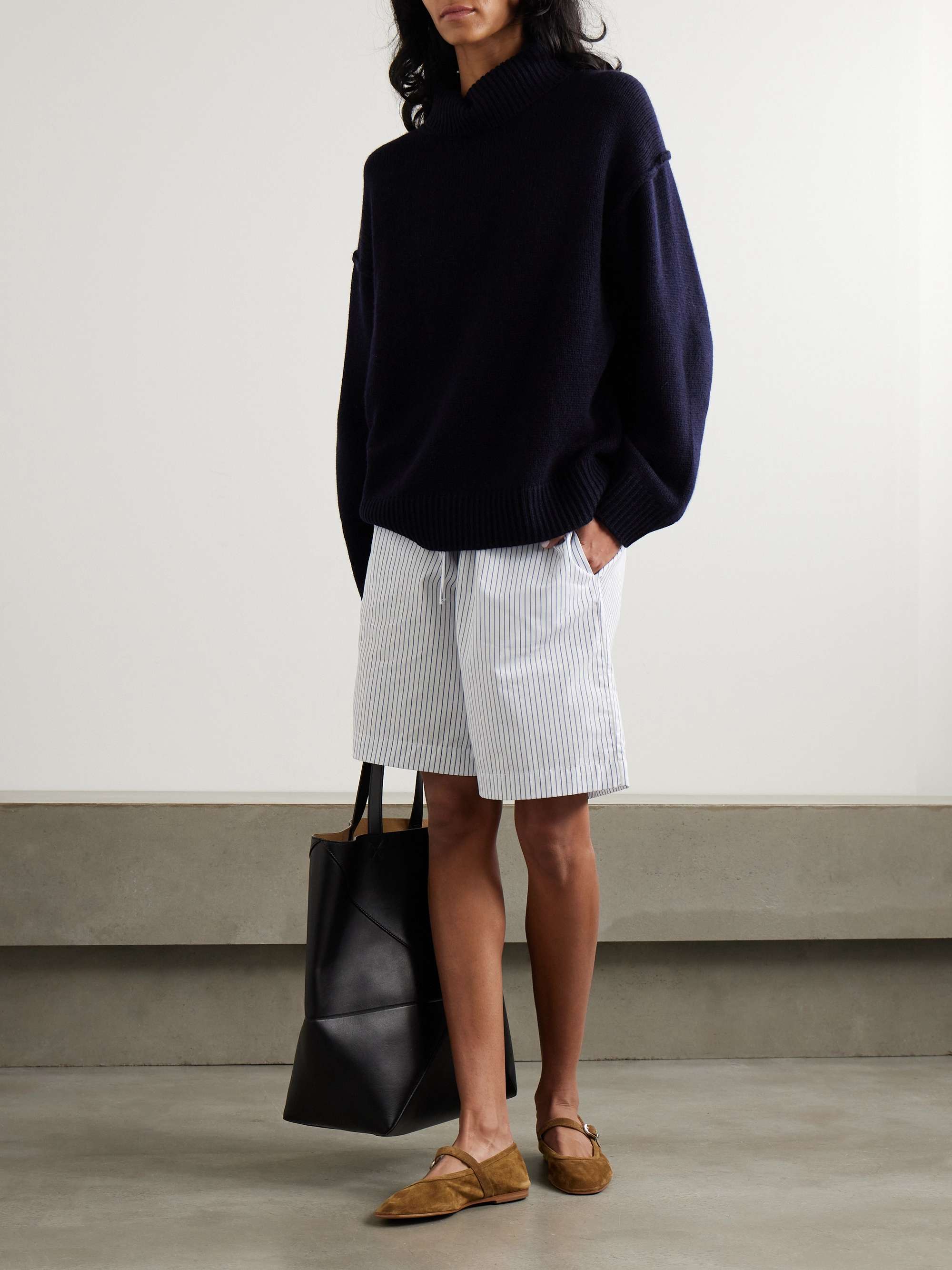 Wool and cashmere-blend turtleneck sweater view
