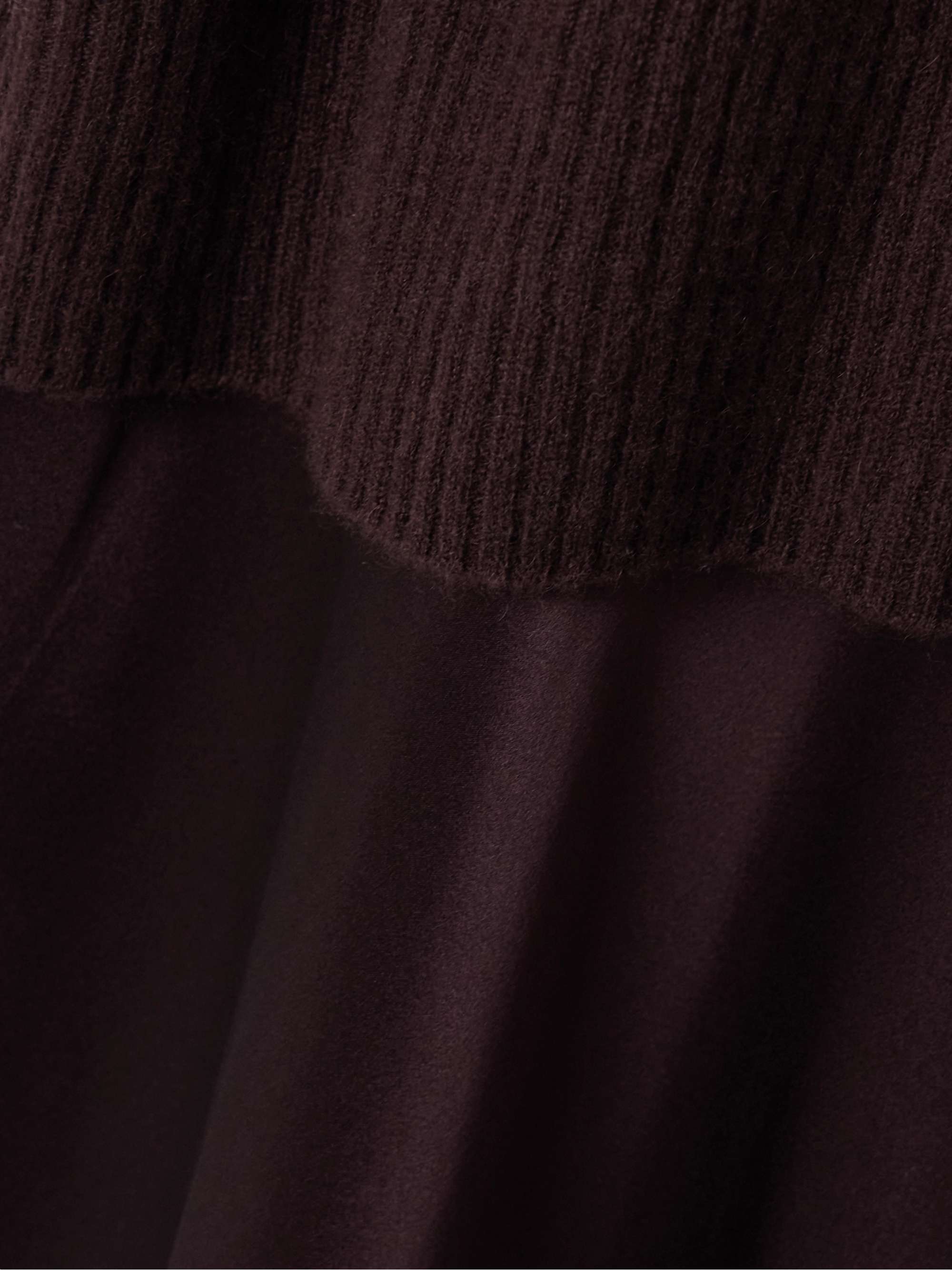 Monument cashmere and silk-satin maxi dress view