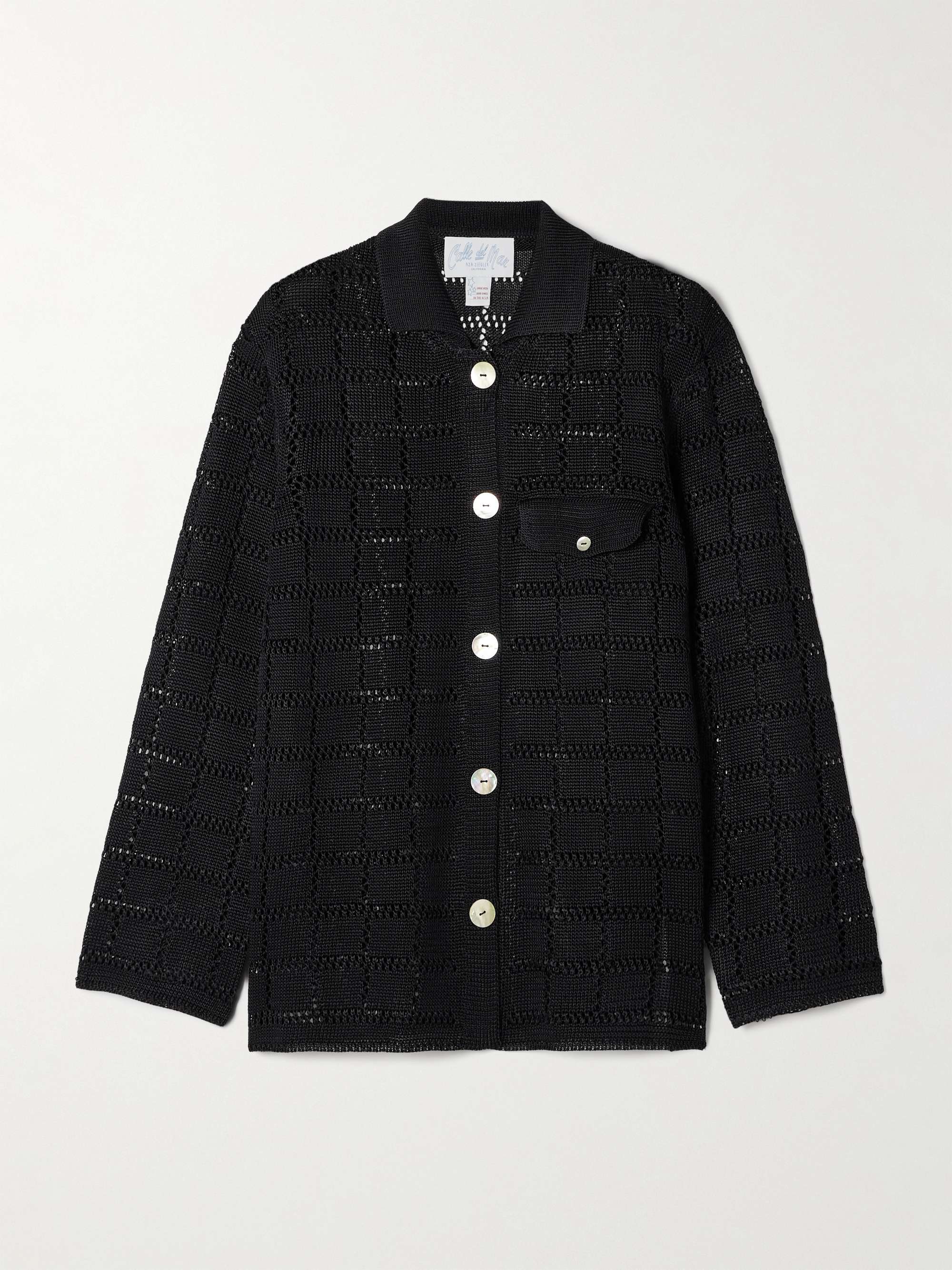 Pointelle-knit shirt view