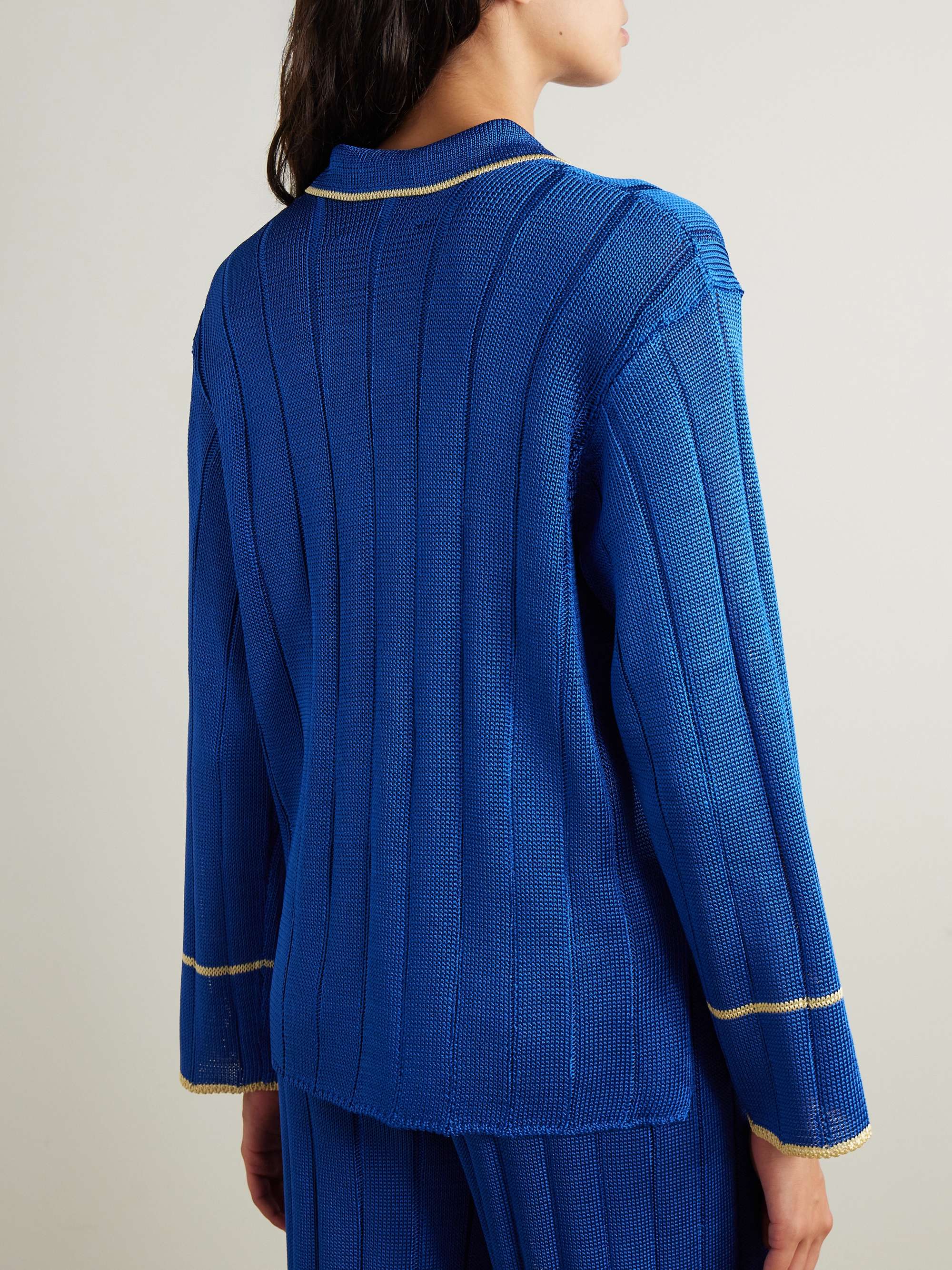 Ribbed-knit shirt view