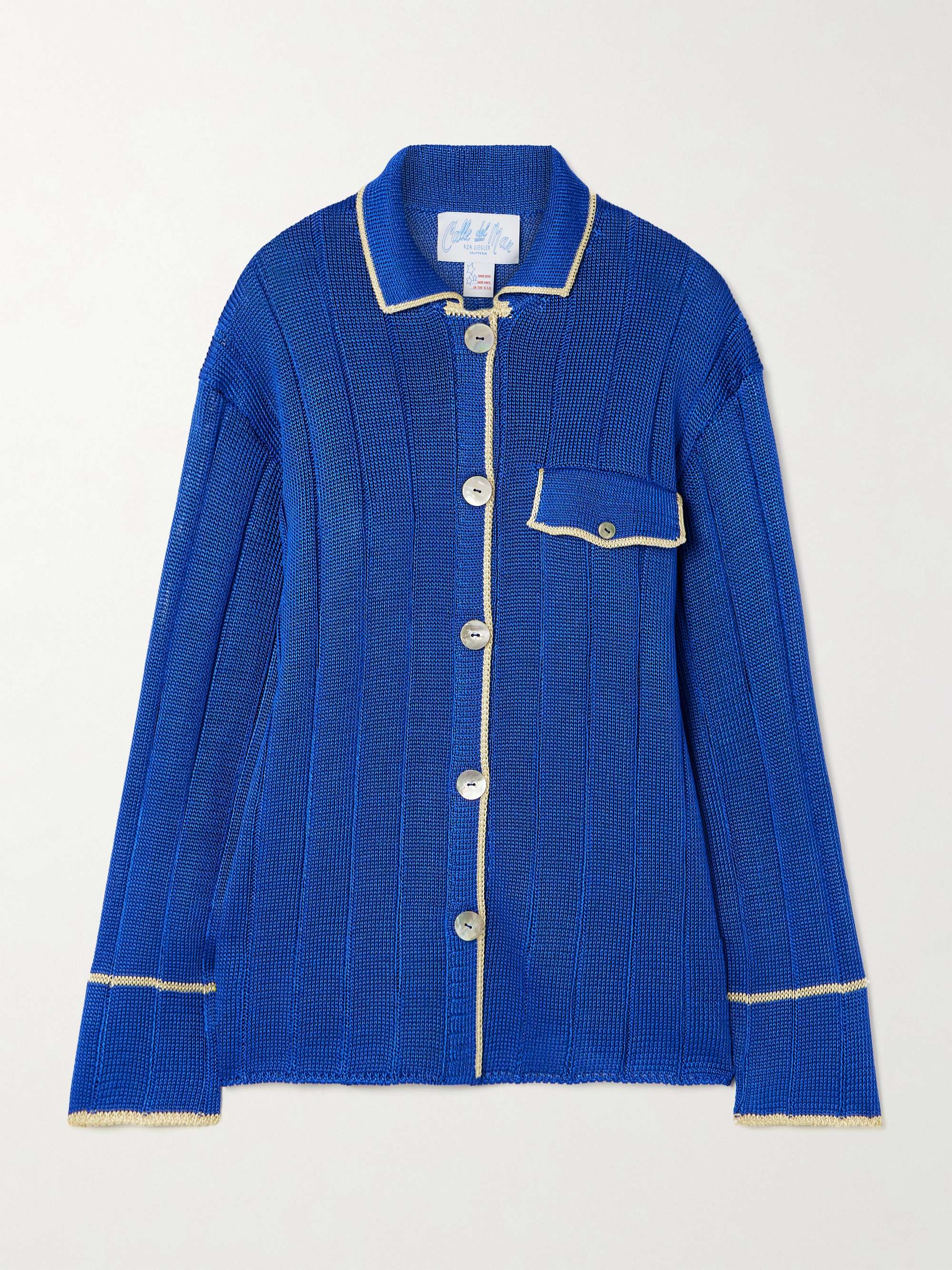 Ribbed-knit shirt view