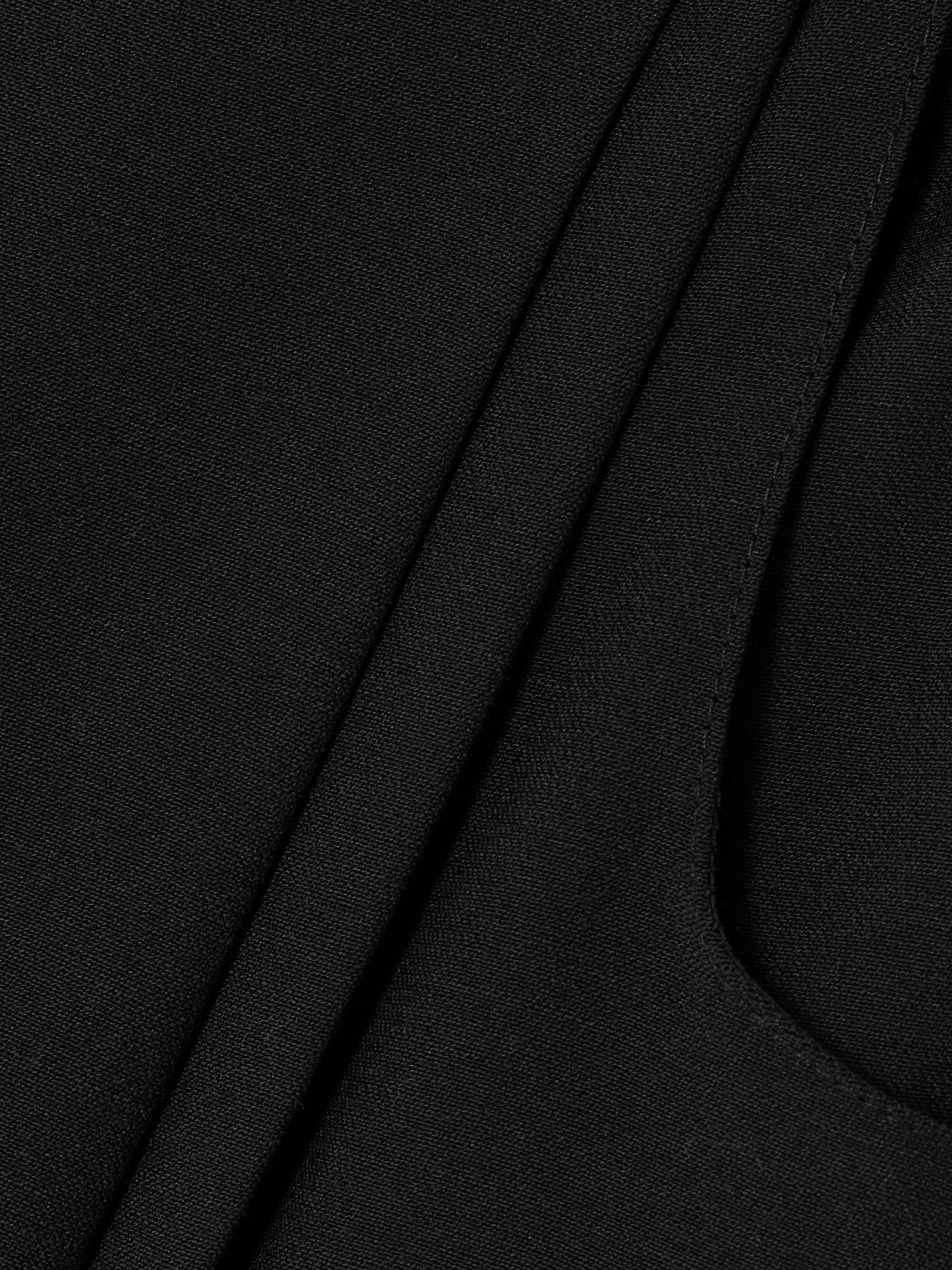 Annie pleated wool wide-leg pants view
