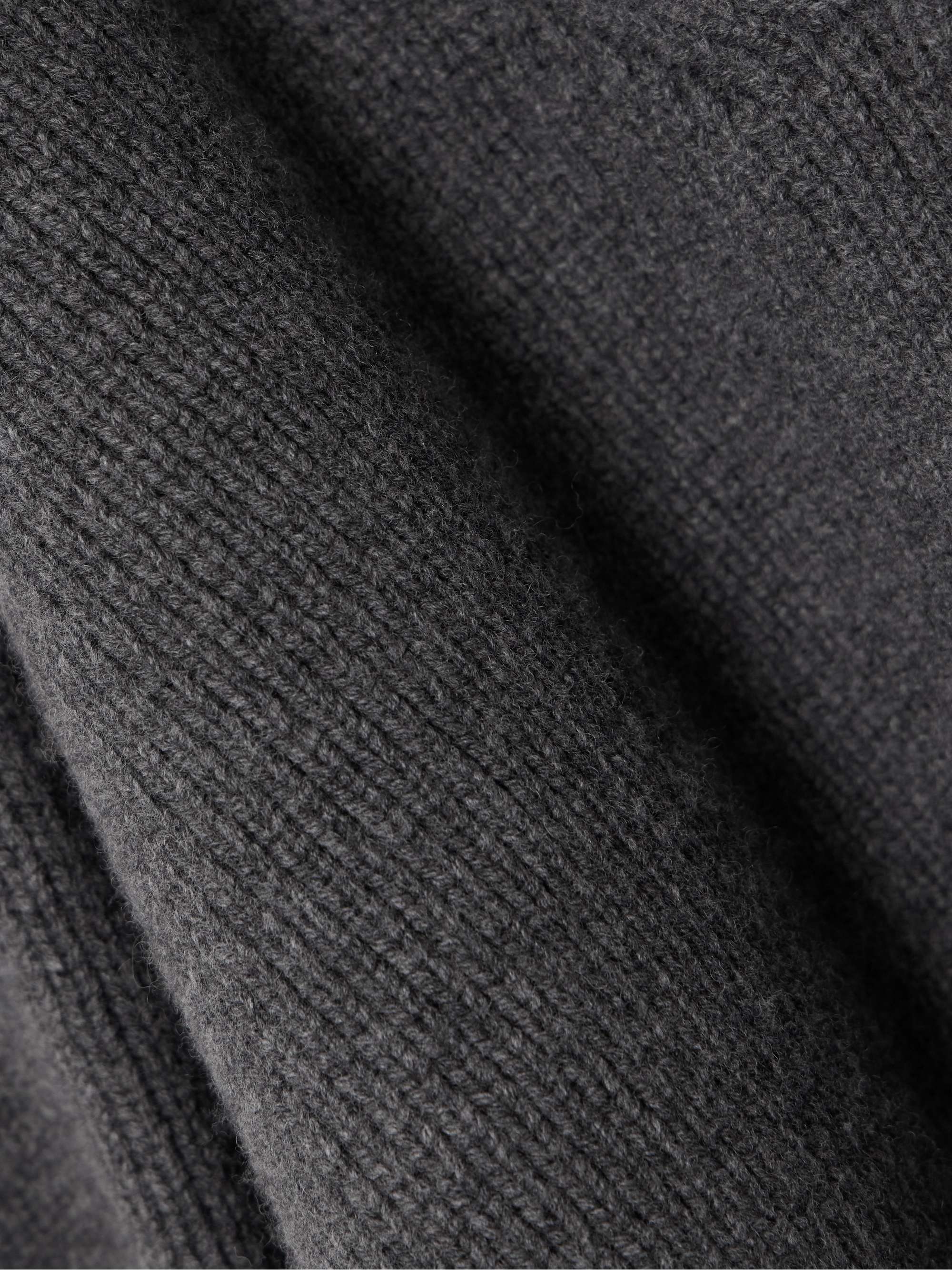 Oversized ribbed wool sweater view