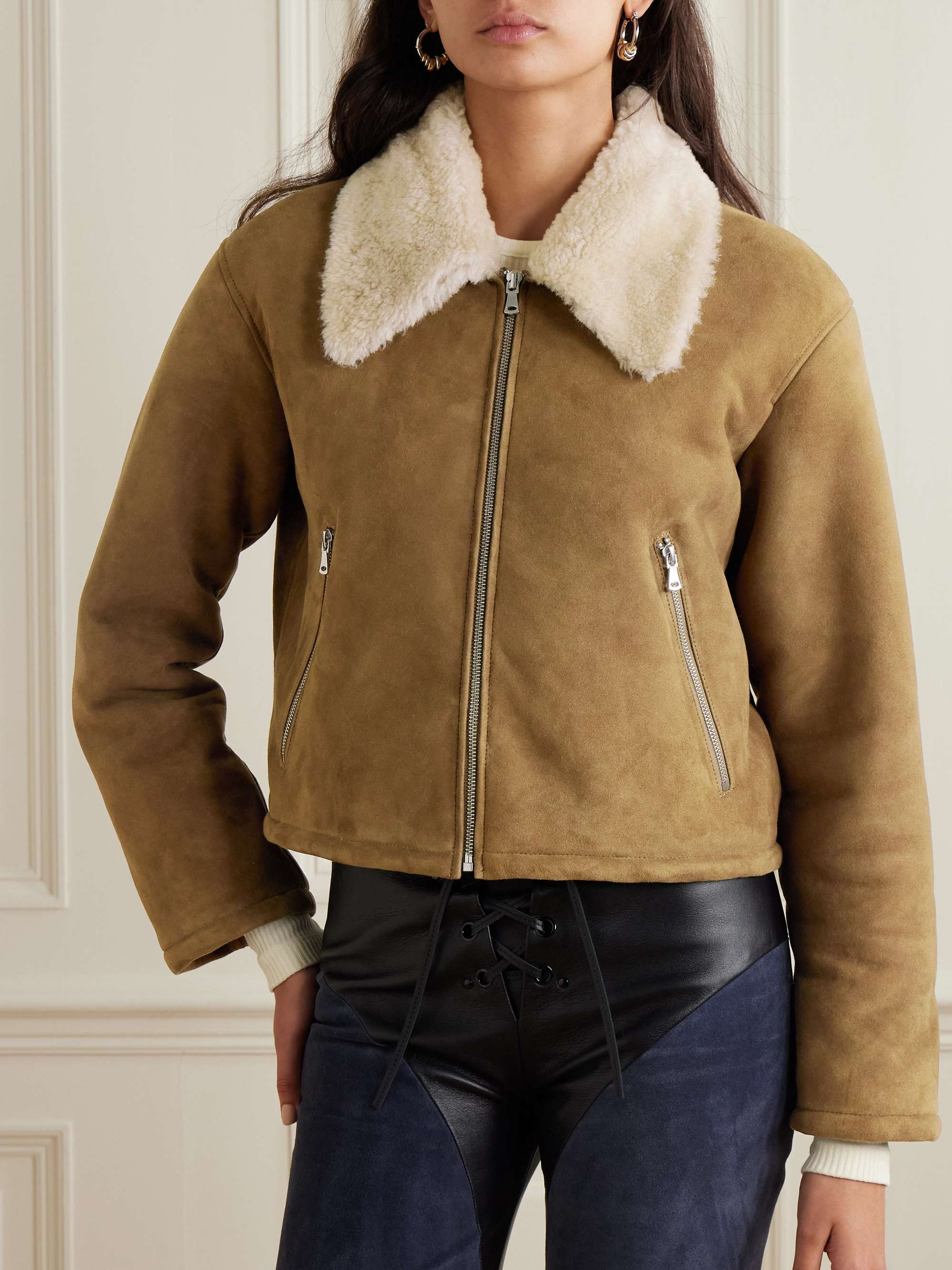 Nyla shearling jacket view
