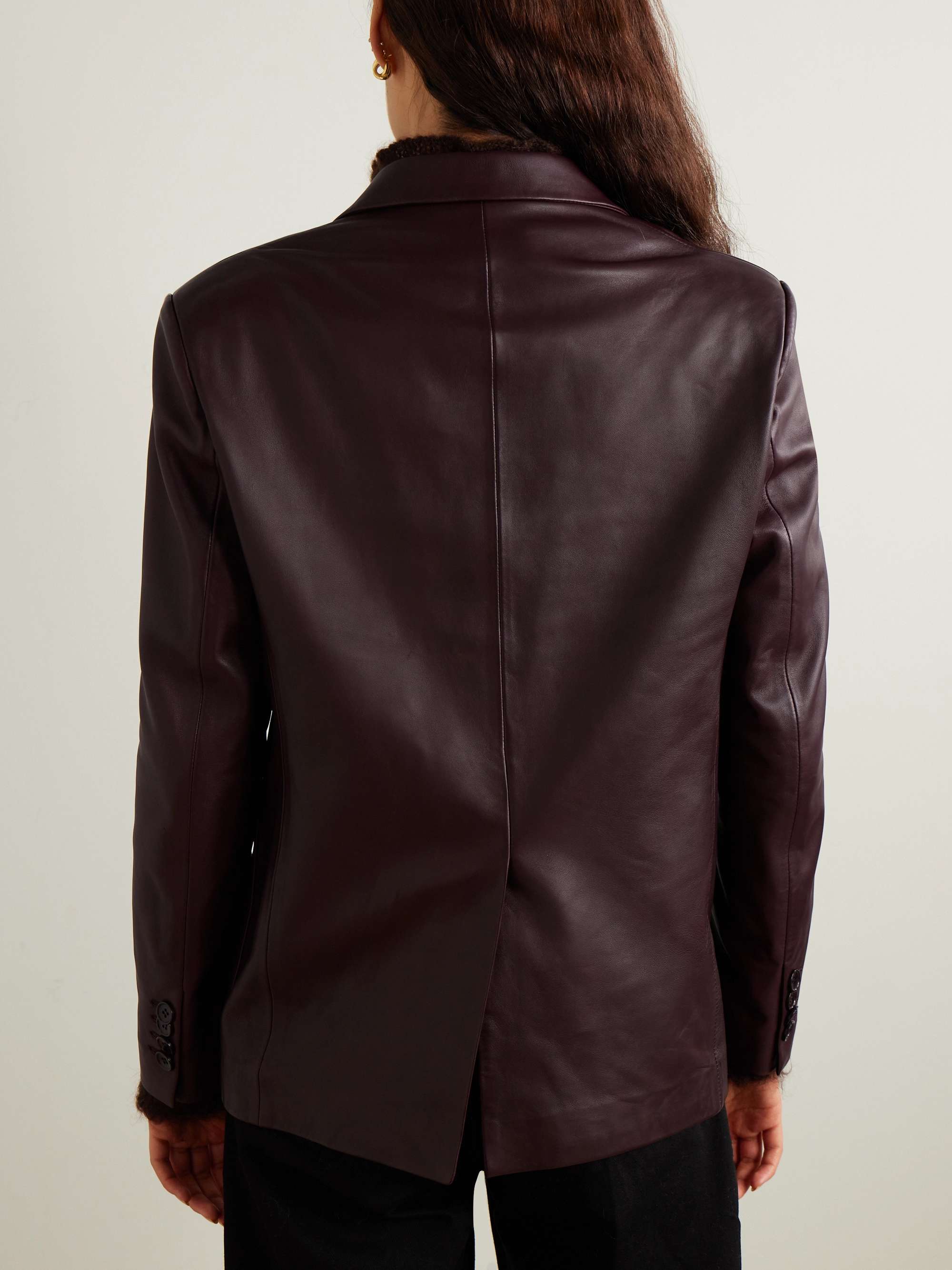 Valeria leather jacket view