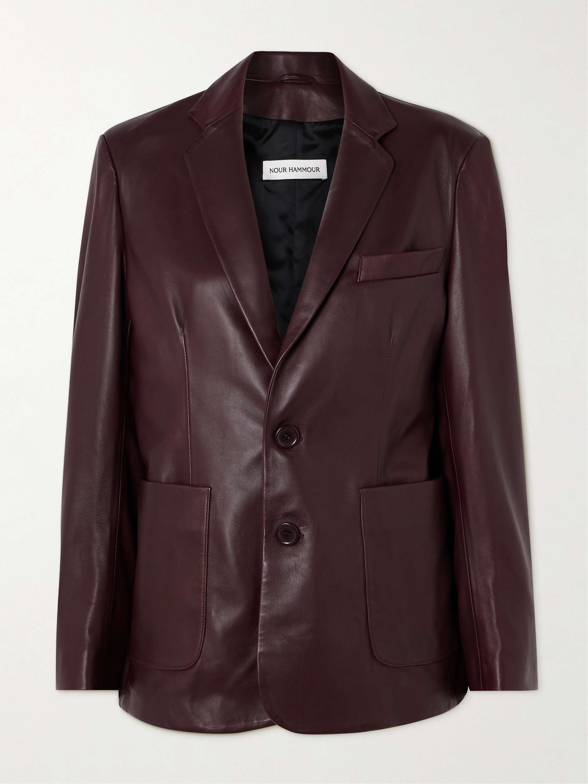 Valeria leather jacket view
